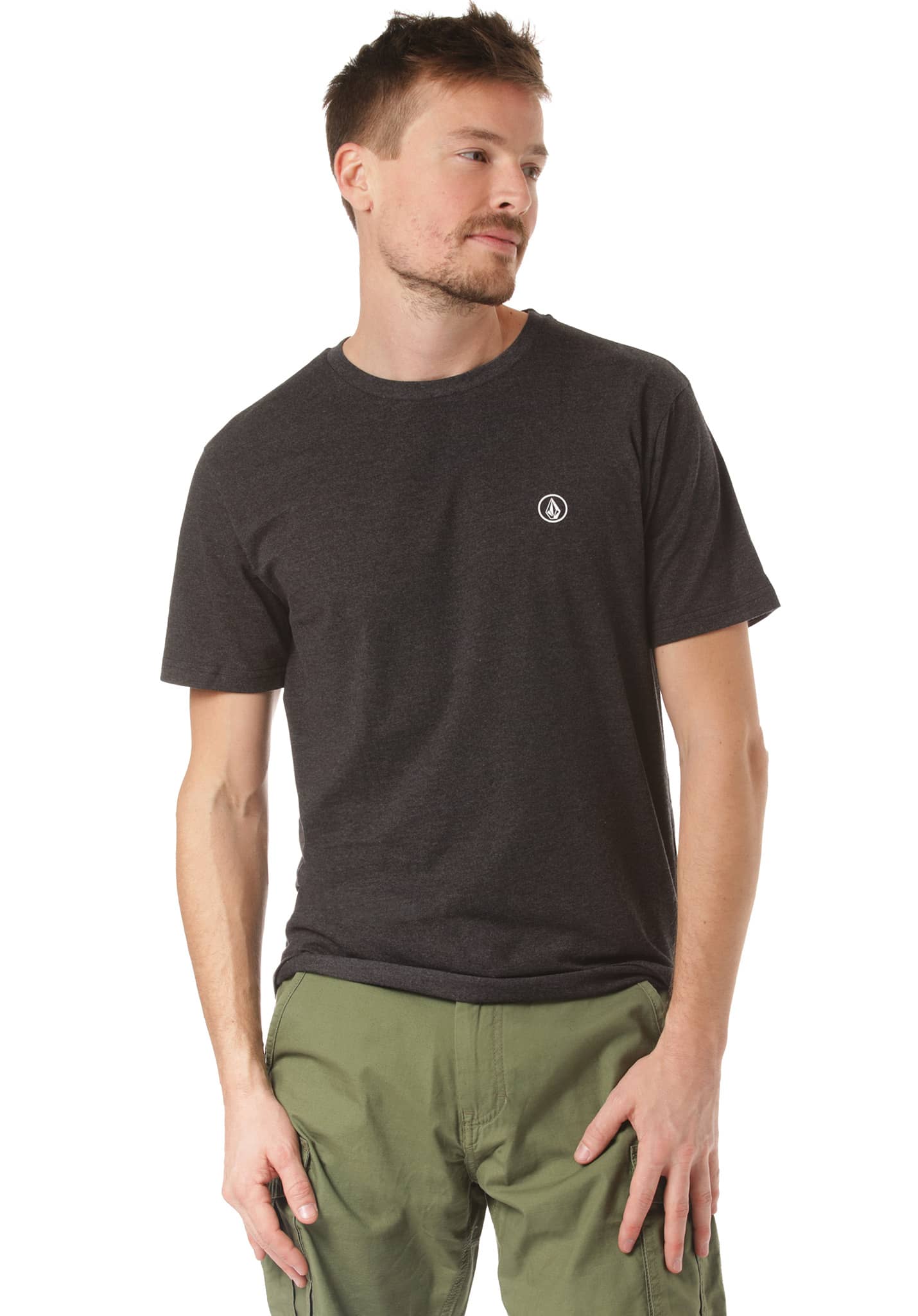 Volcom Circle Blanks Hth T-Shirt heather black XL