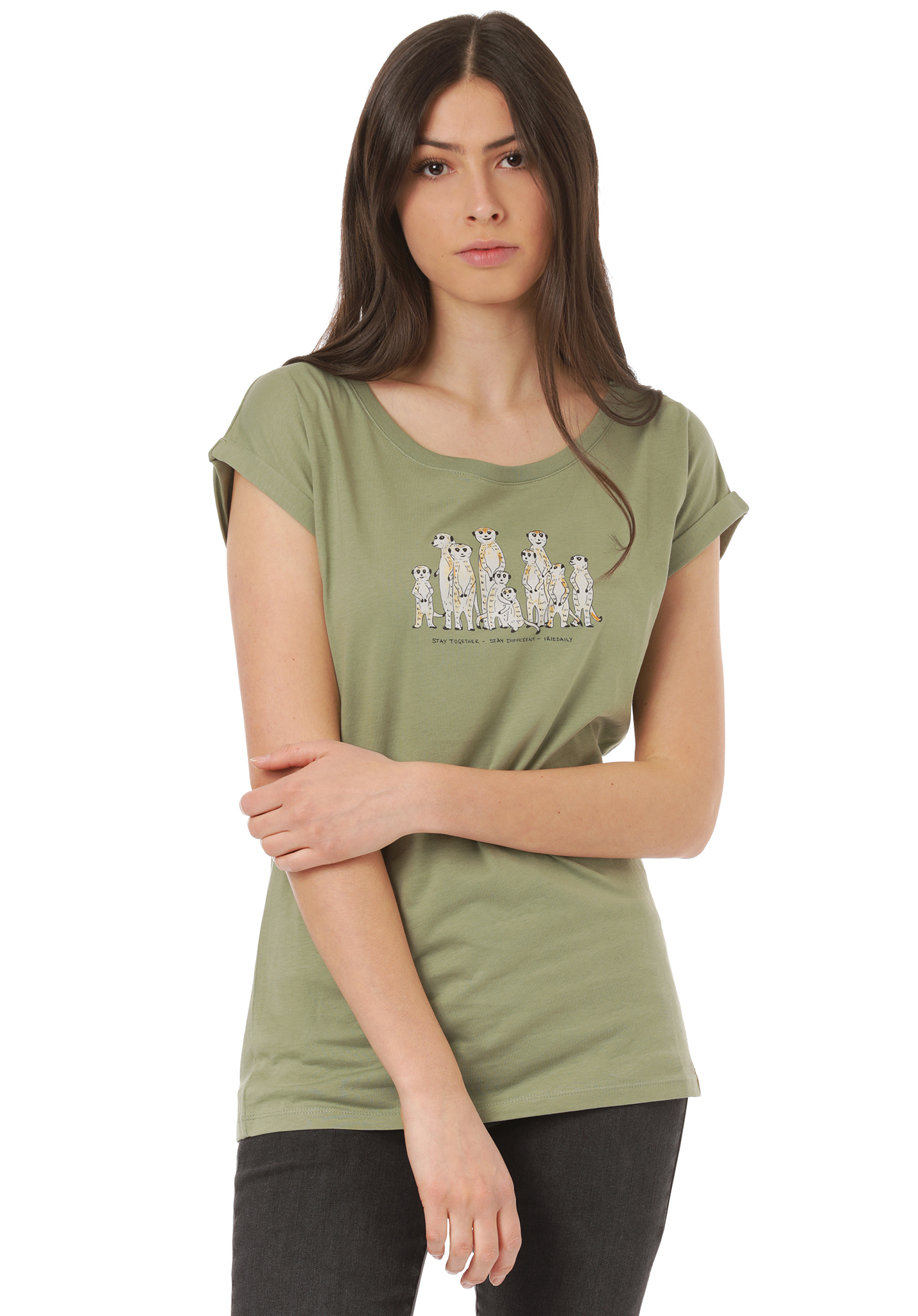 Iriedaily Meerkatz T-Shirt light olive XL