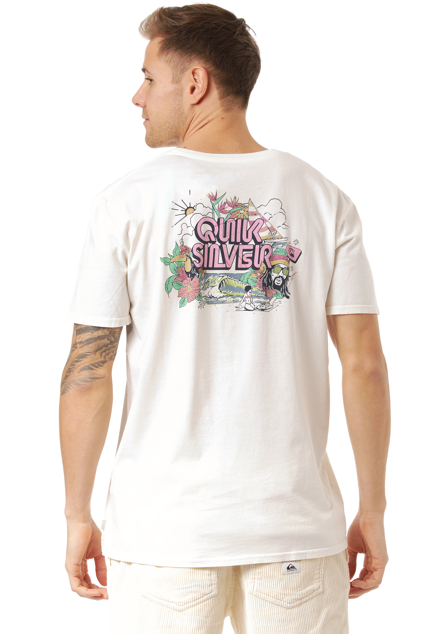 Quiksilver Informal Disco T-Shirt snow white S