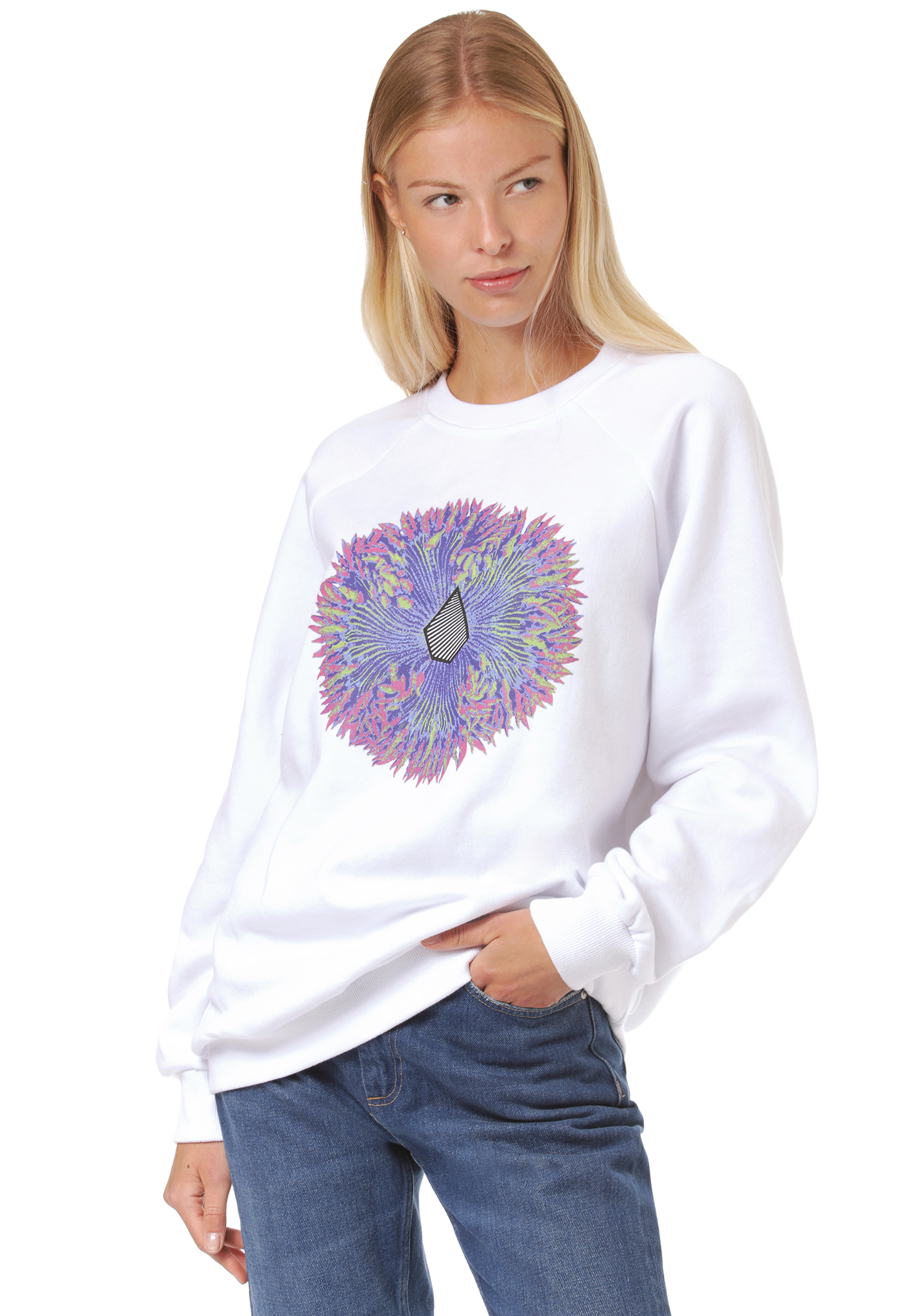 Volcom Coral Morph Sweatshirts weiß S