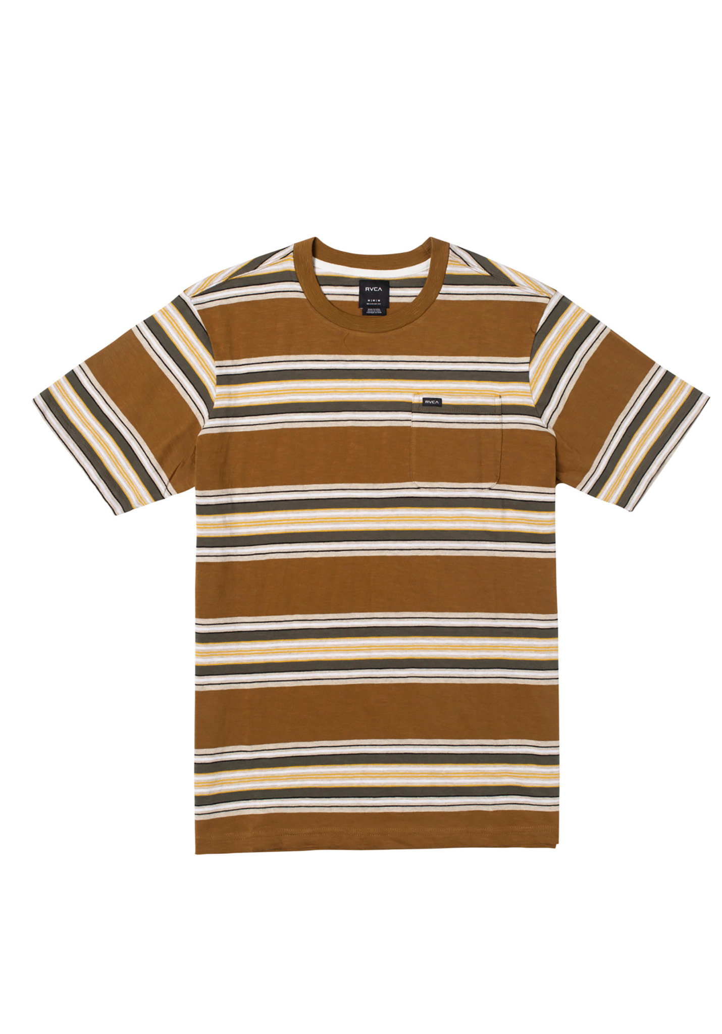 Rvca Fragment Stripe T-Shirt kamel L
