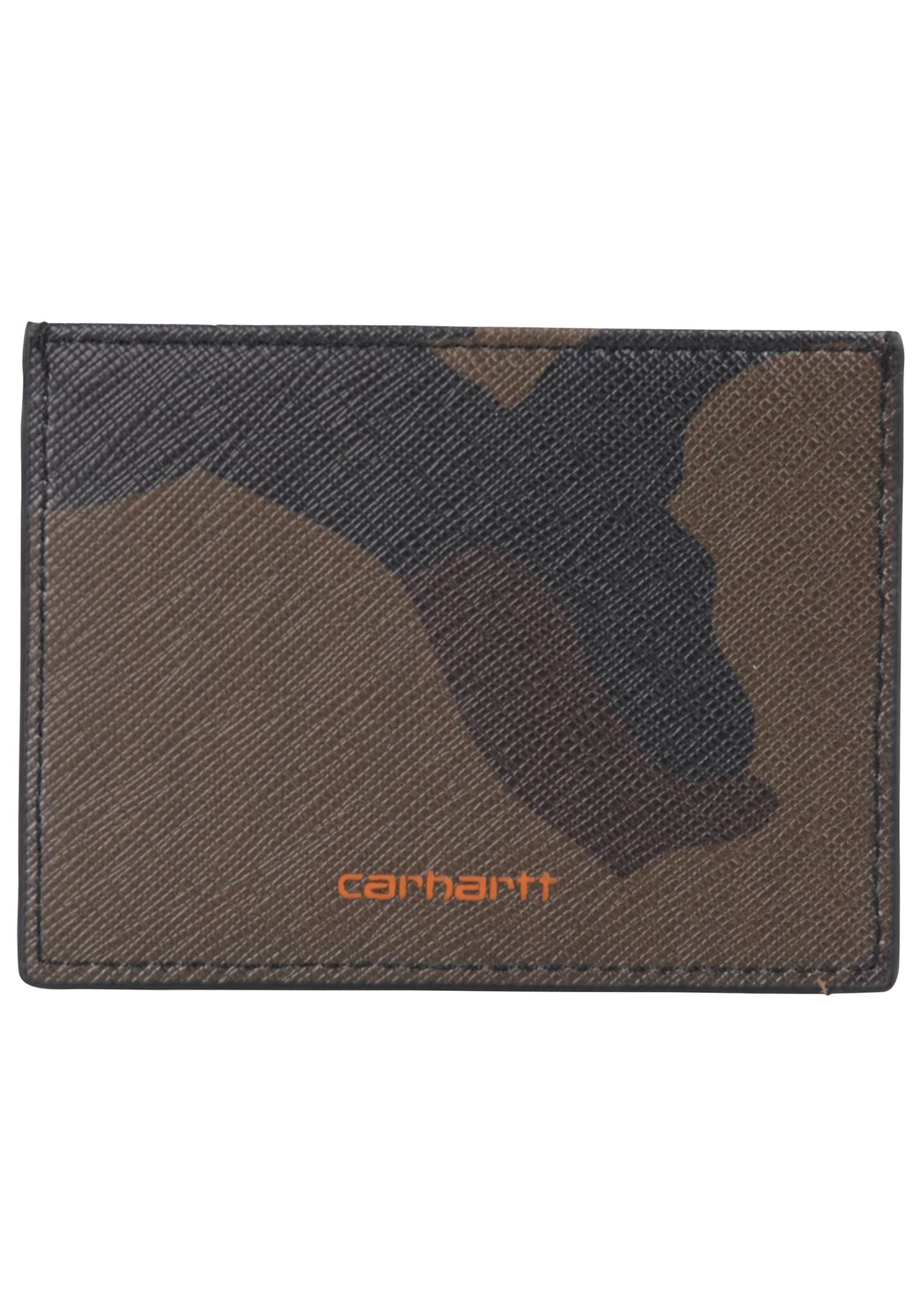 Carhartt WIP Coated Card Holder Portemonnaie camo lorbeer / orange One Size
