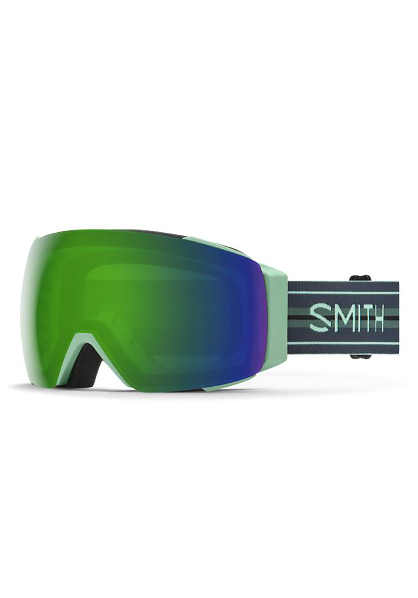 Smith I/O Mag Snowboardbrillen bermudastreifen/sonnengrüner spiegel One Size