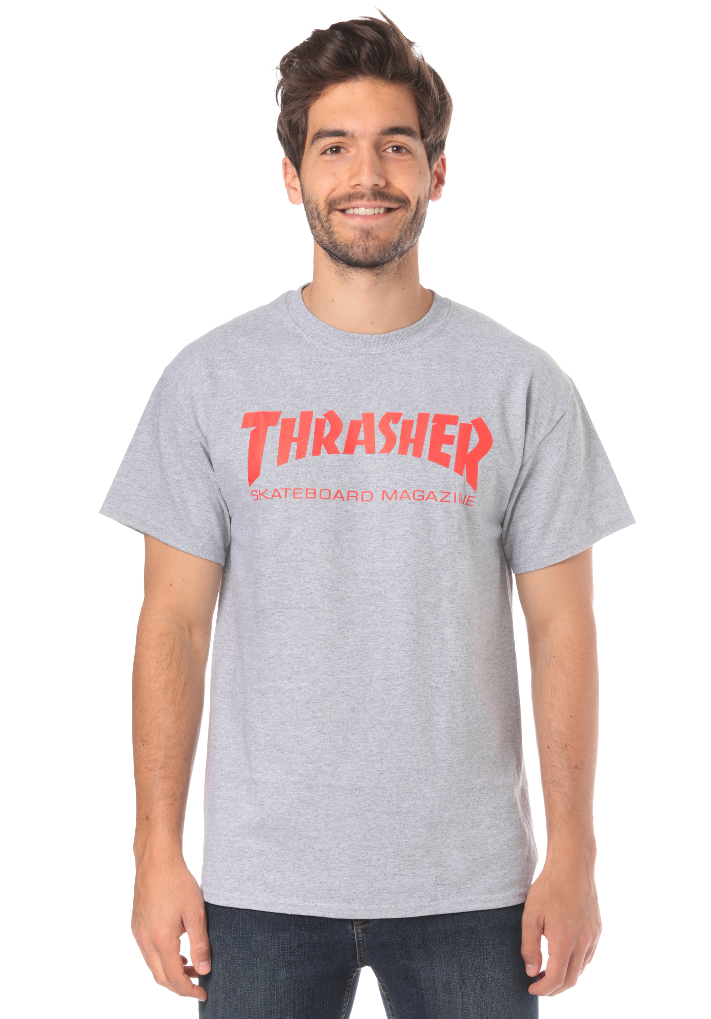 Thrasher Skate-Mag T-Shirt greymottled L