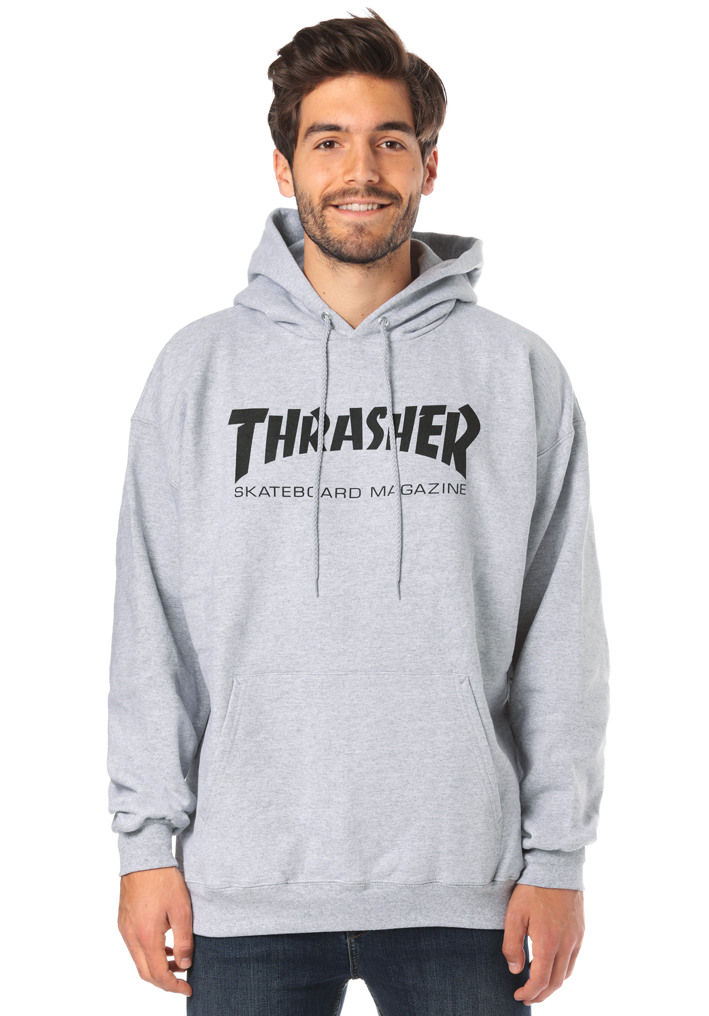 Thrasher Skate-Mag Hoodie greymottled XL