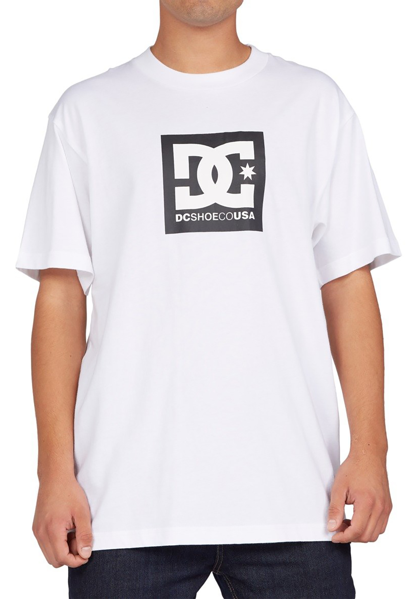 DC Square Star Hss T-Shirt weiß/schwarz XL