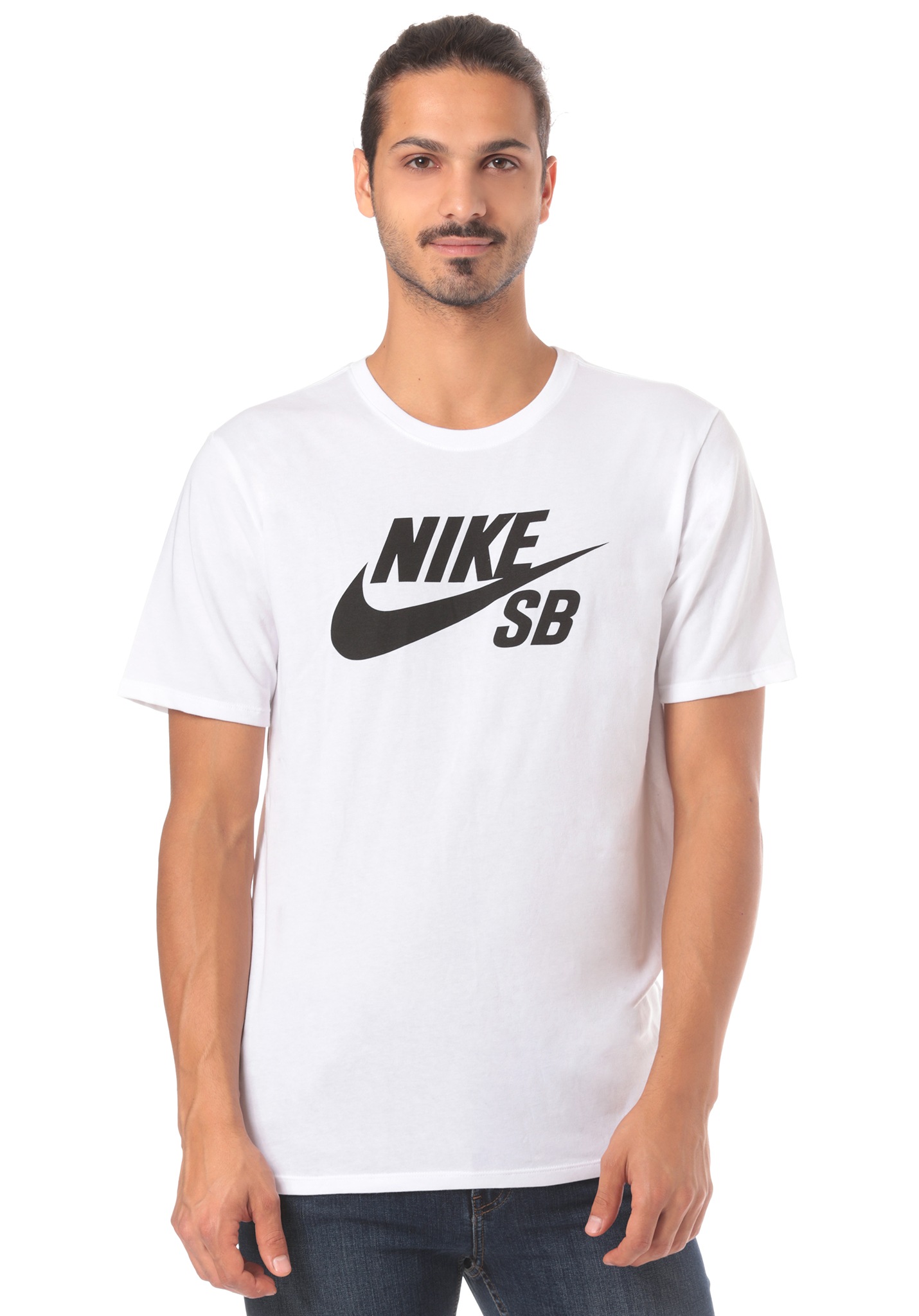 Nike Snowboarding Logo T-Shirt weiß/weiß/schwarz XL