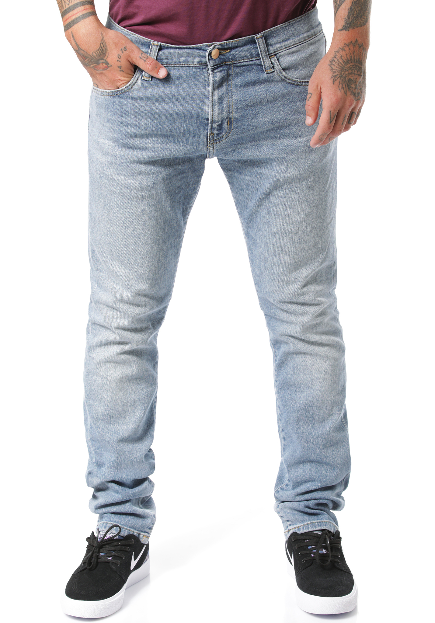 Carhartt WIP Rebel Jeans blue worn bleached 36/34
