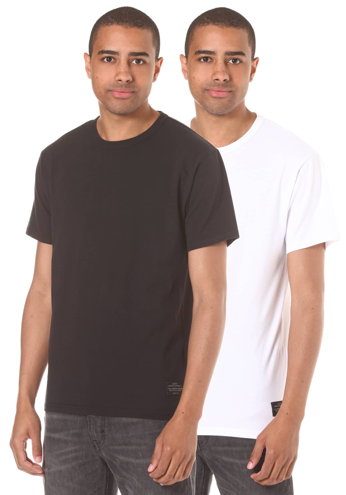 Levis Skate 2 Pack T-Shirt weiß/schwarz XL