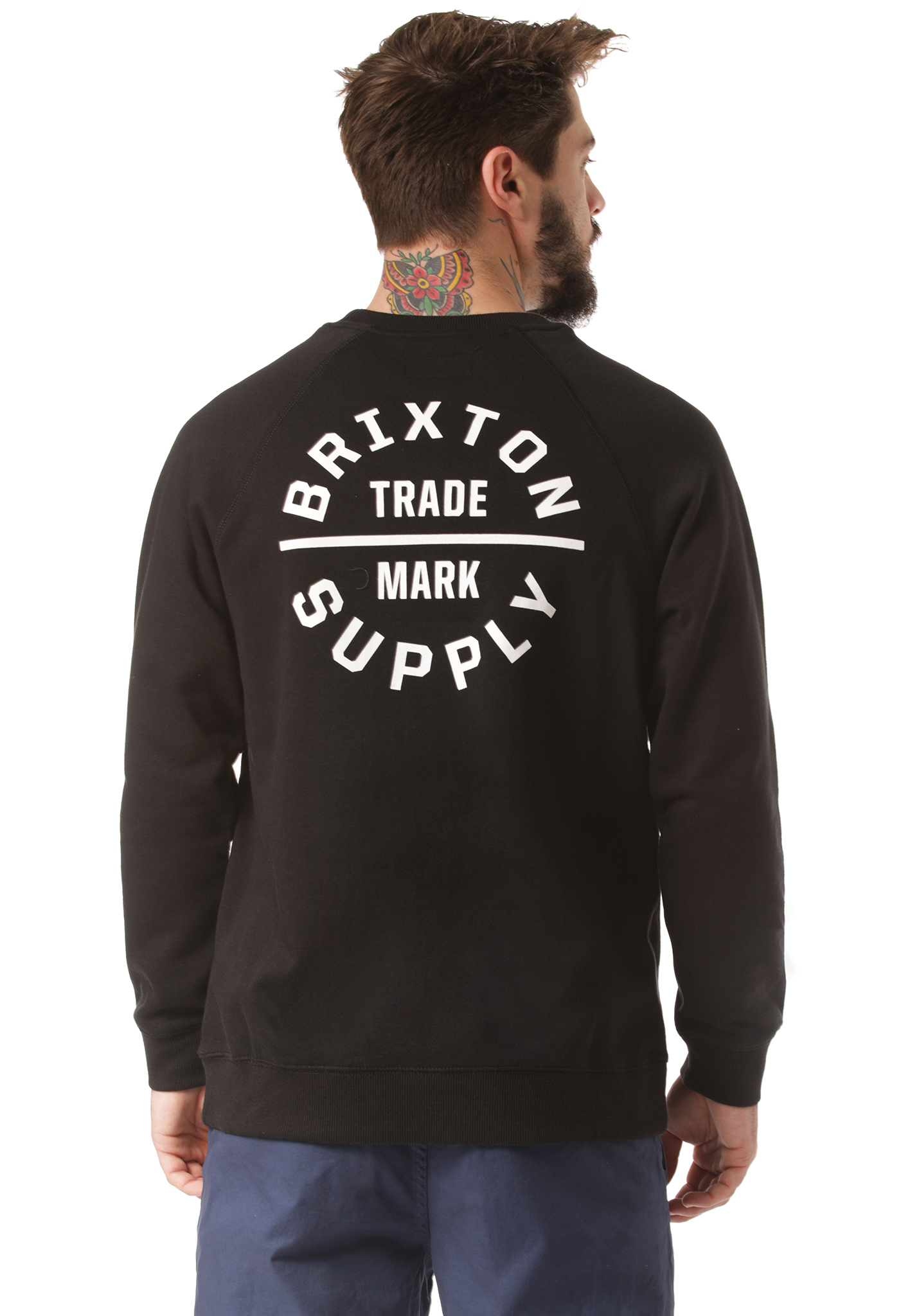 Brixton Oath V Crew Sweatshirt black S