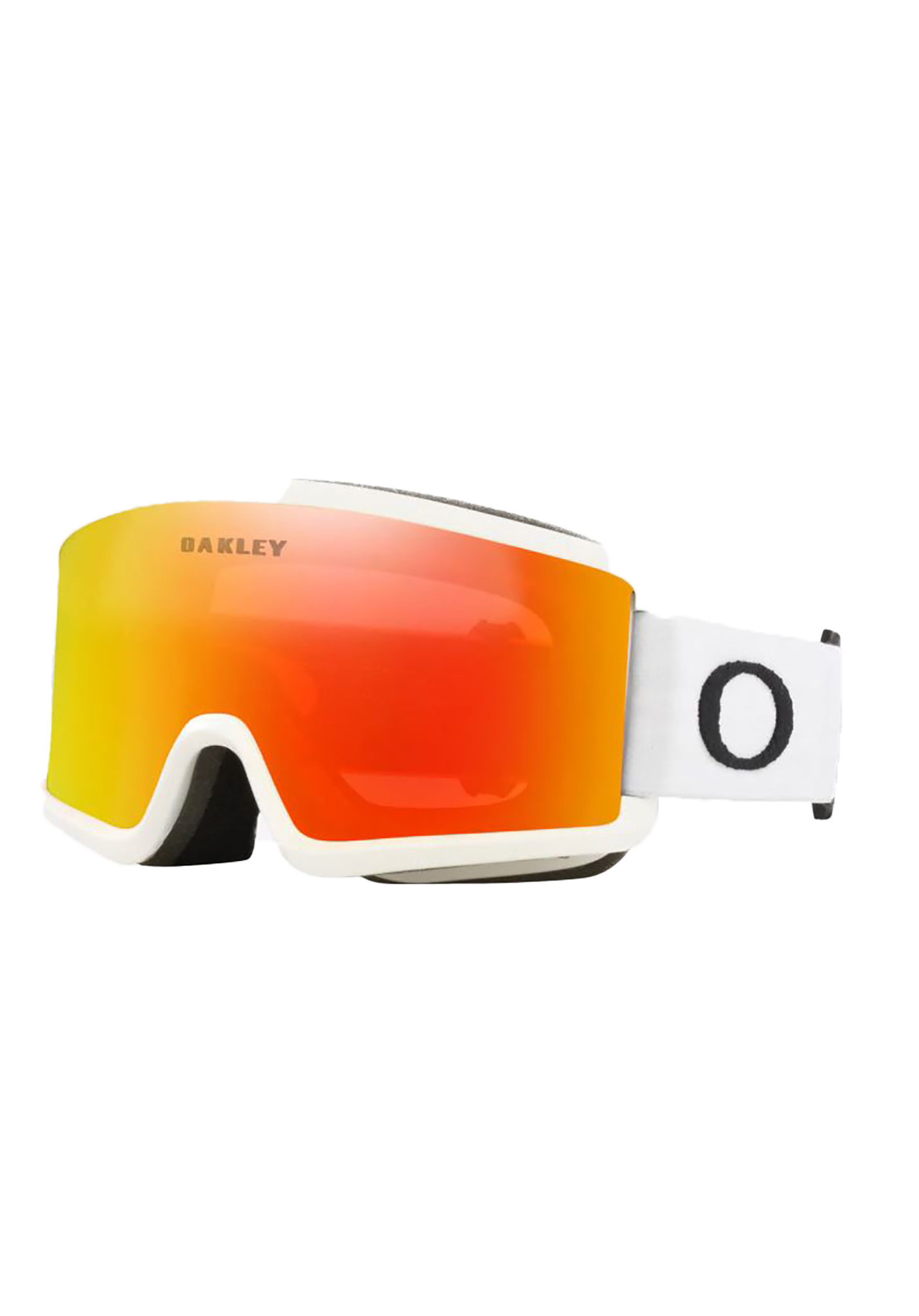 Oakley Target Line S Snowboardbrillen mattes weiß/feuer-iridium One Size