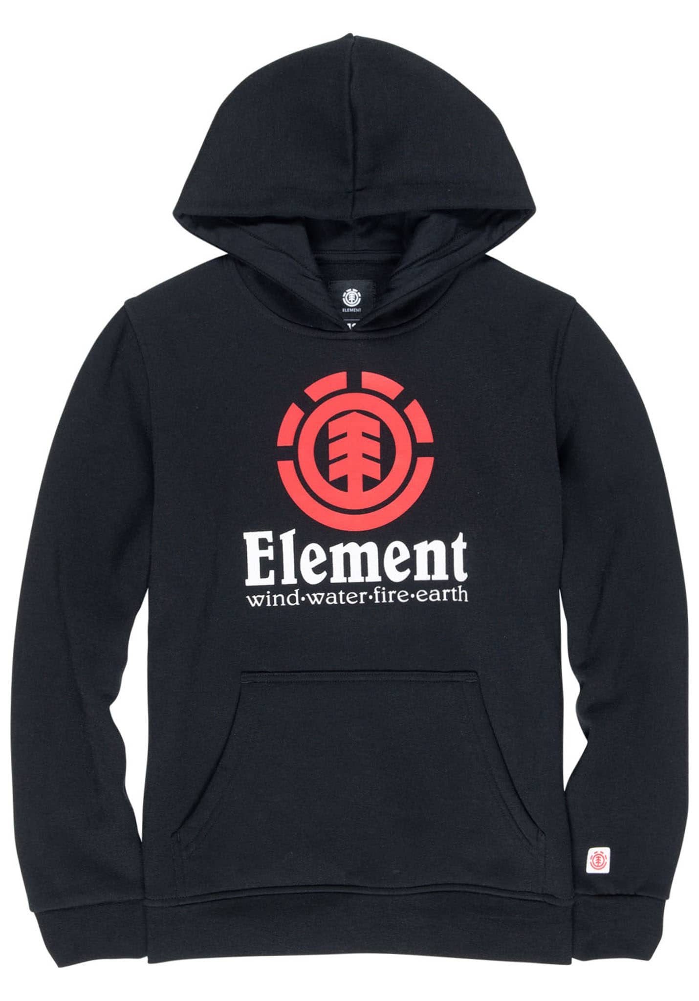Element Vertical Hoodie schwarz rot 164