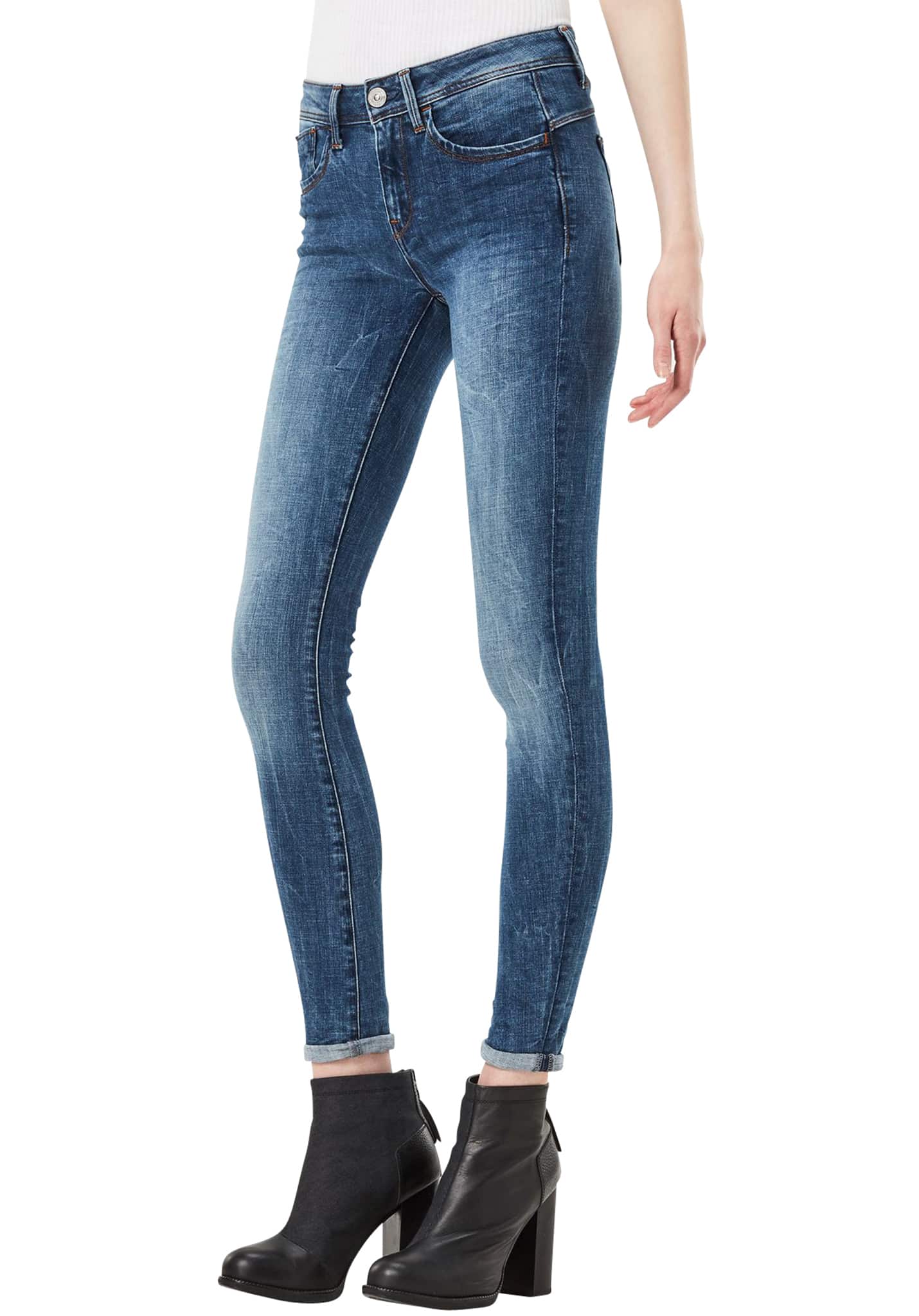 G-Star Lynn D-Mid Super Skinny Trender Ultimate Stretch Skinny Jeans medium aged 23/30