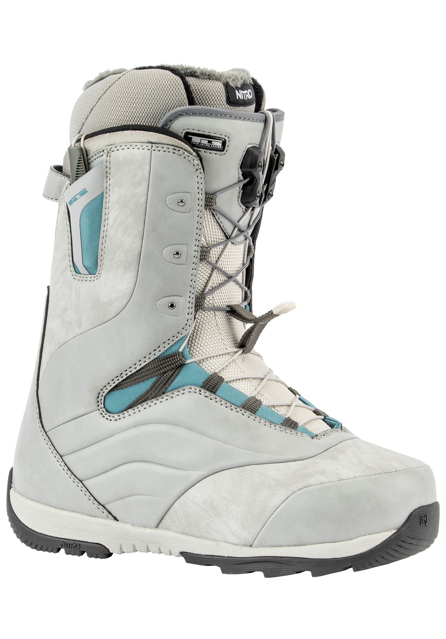 Nitro Crown TLS All Mountain Snowboard Boots grey-steel blue 41 1/3