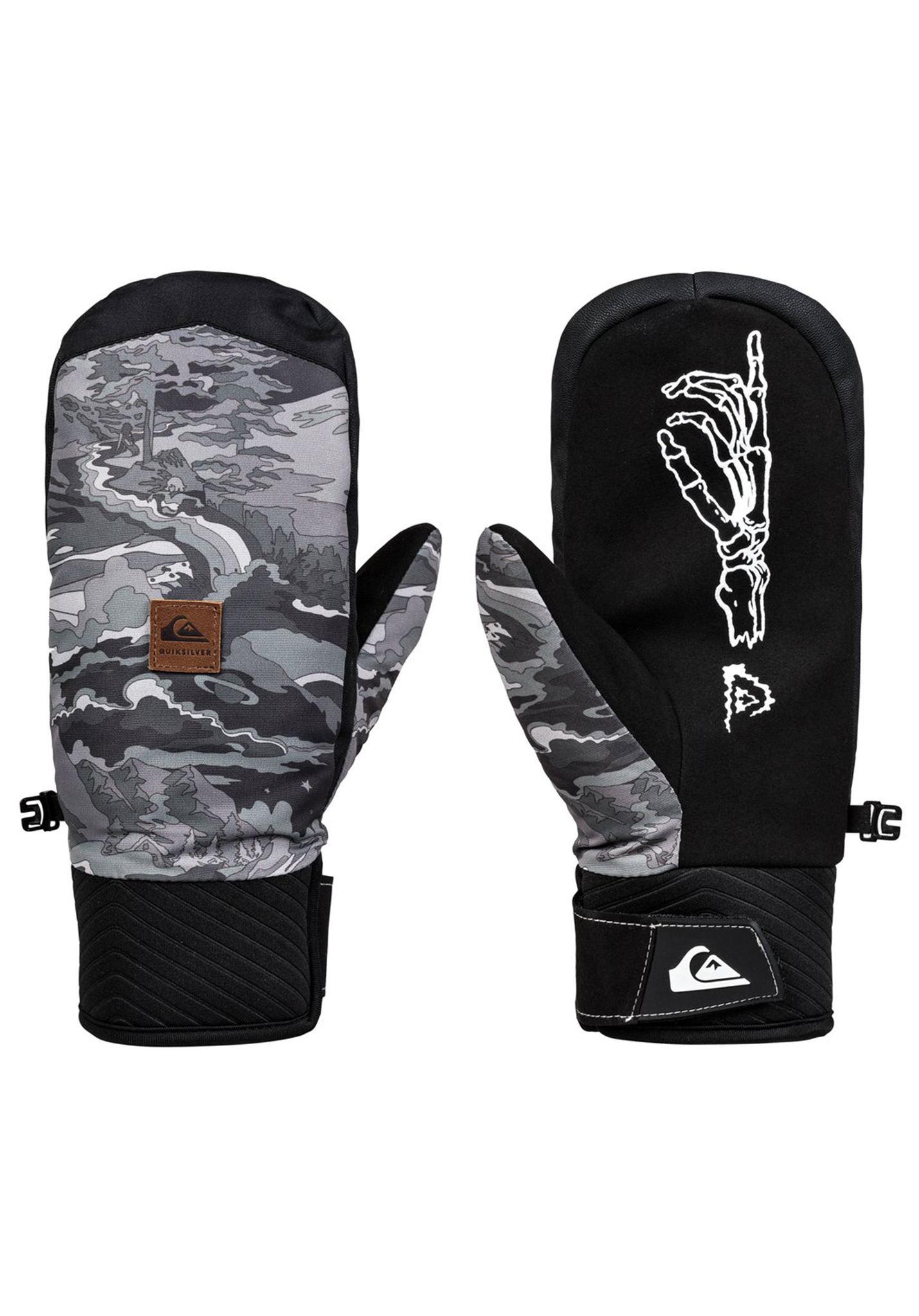 Quiksilver Method Mitt Snowboard Handschuhe black + white XL