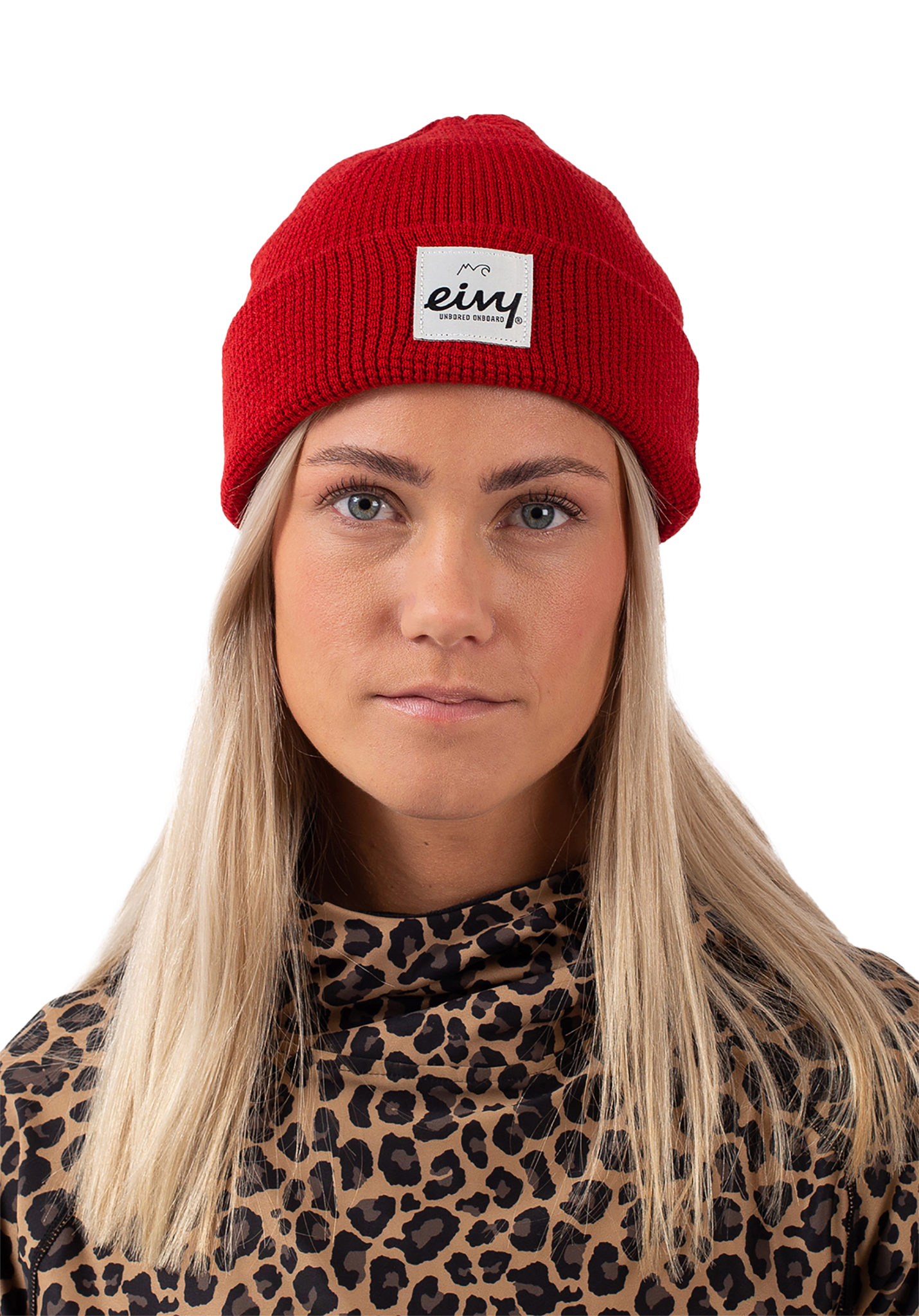 Eivy Knit Wool red One Size