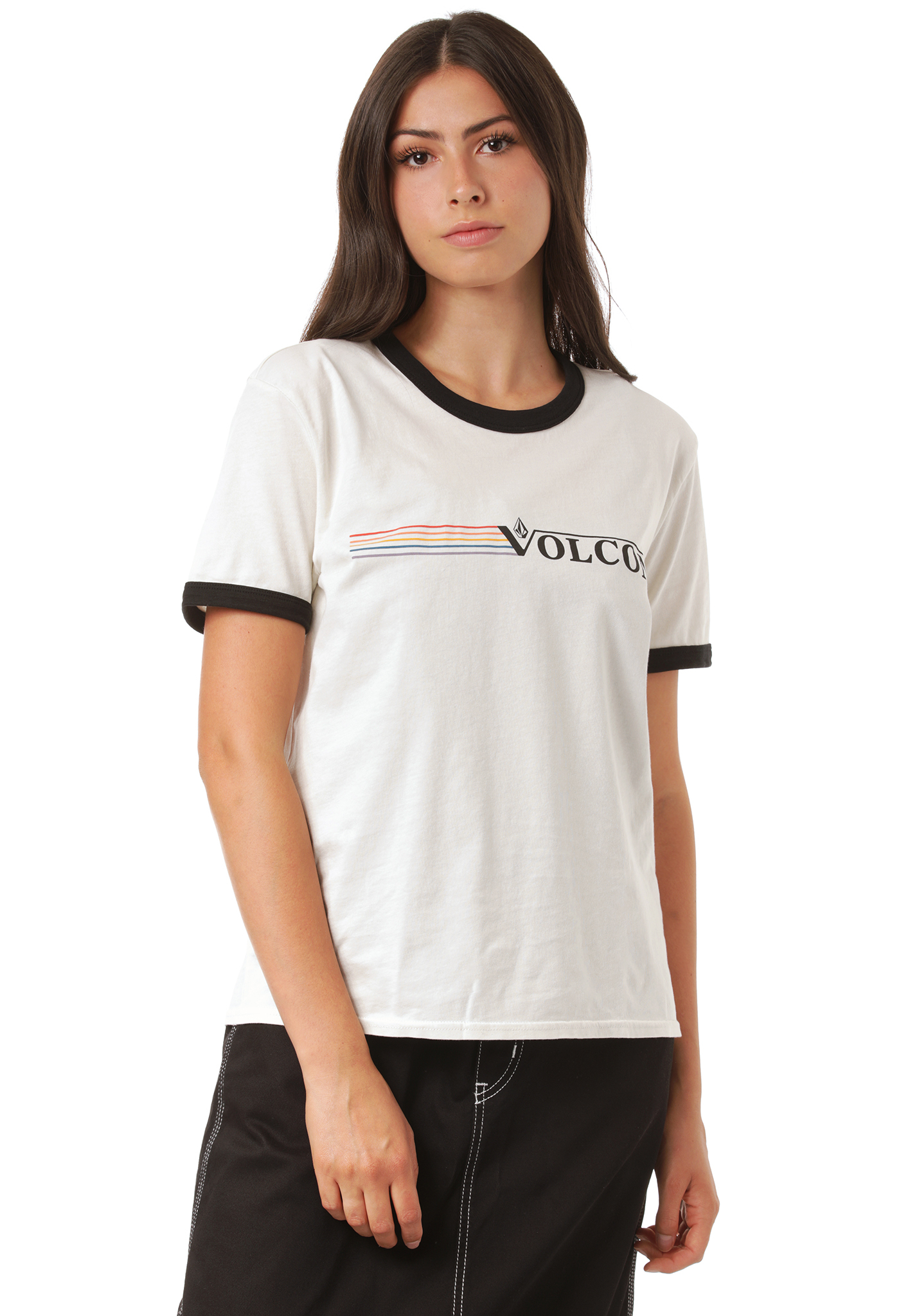 Volcom Truly Ringer T-Shirt nebel XL