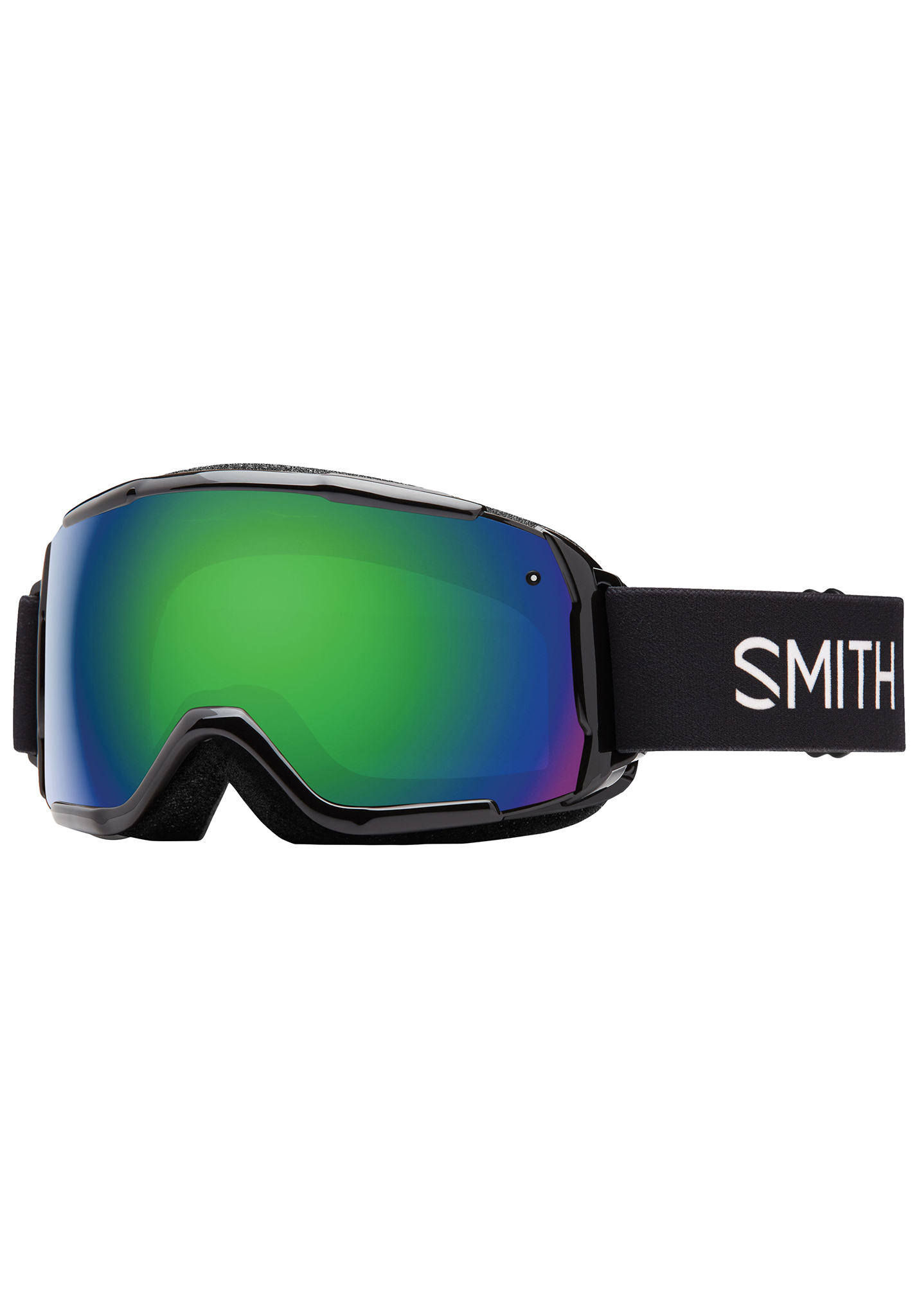 Smith Grom Snowboardbrillen schwarz / grün sol-x spiegel One Size