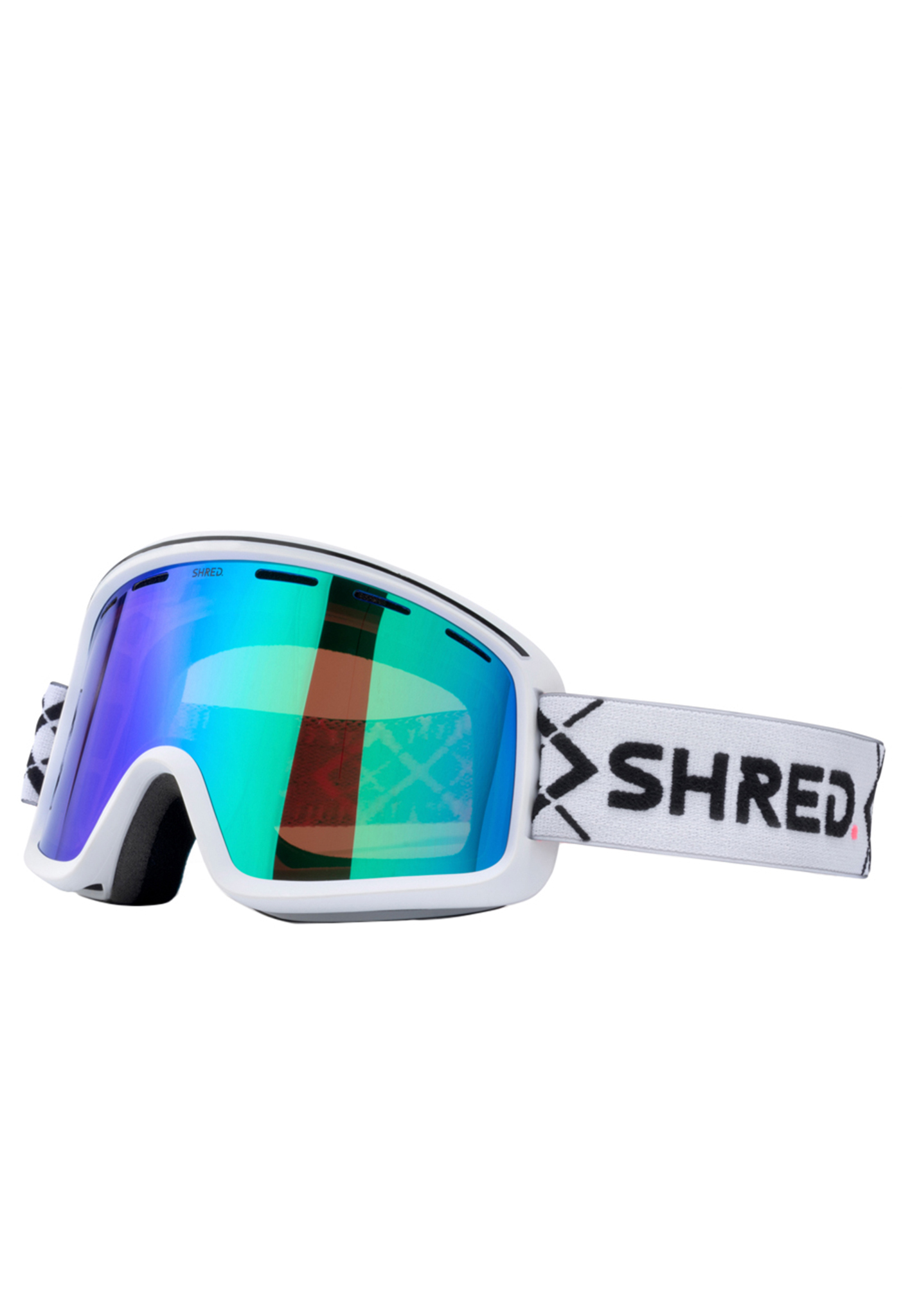 Shred Monocle Snowboardbrillen bigshow weiß/cbl plasma spiegel One Size
