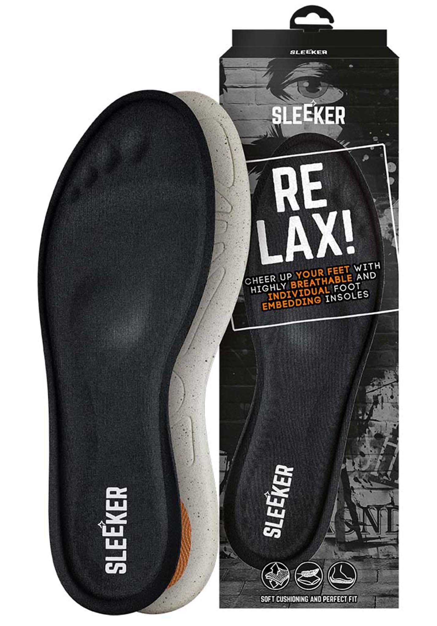 Bergal Sleeker Relax Schuh Zubehör black 36
