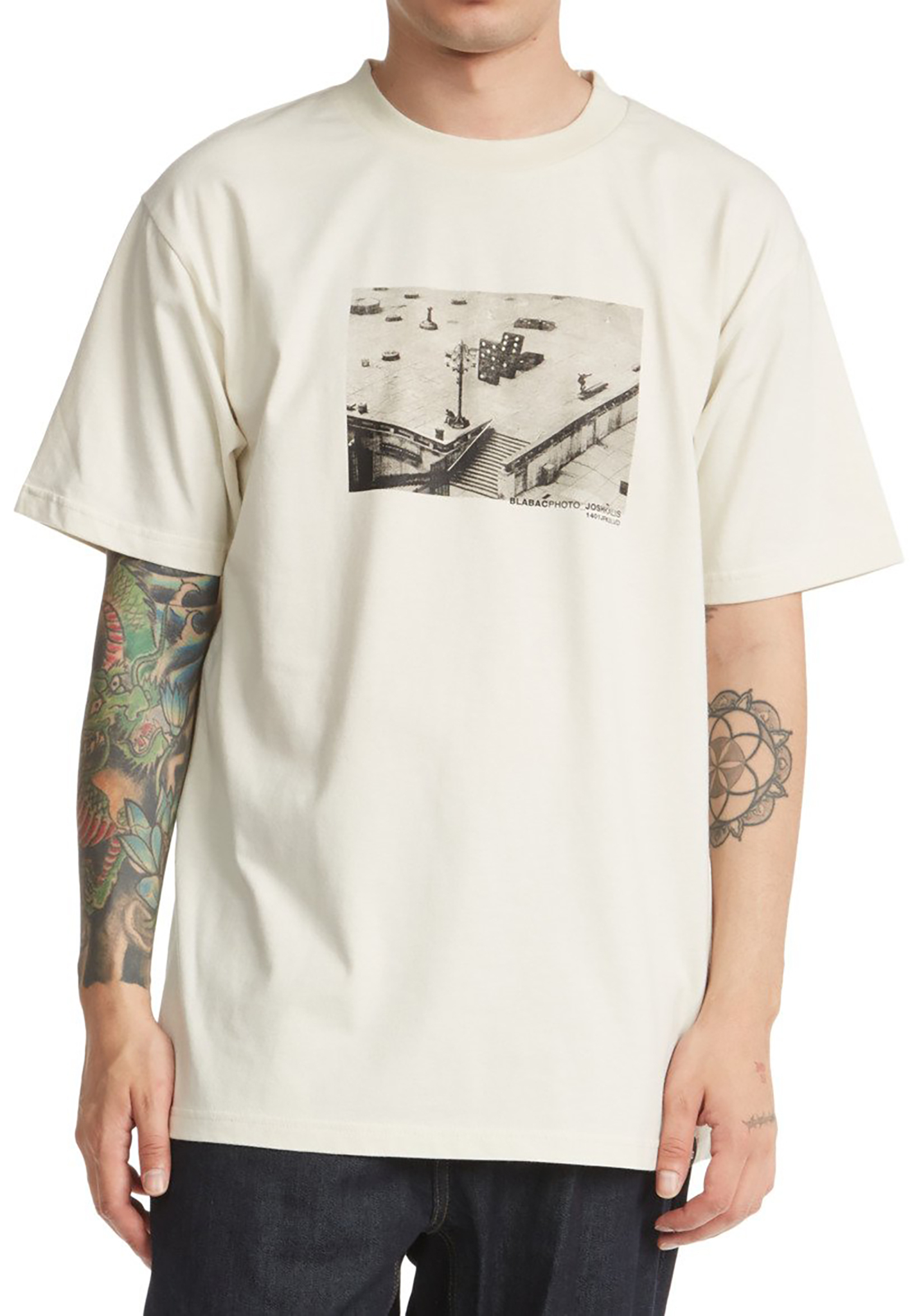 DC Blabac Photo 1401 T-Shirt lilie weiß sauer waschen S