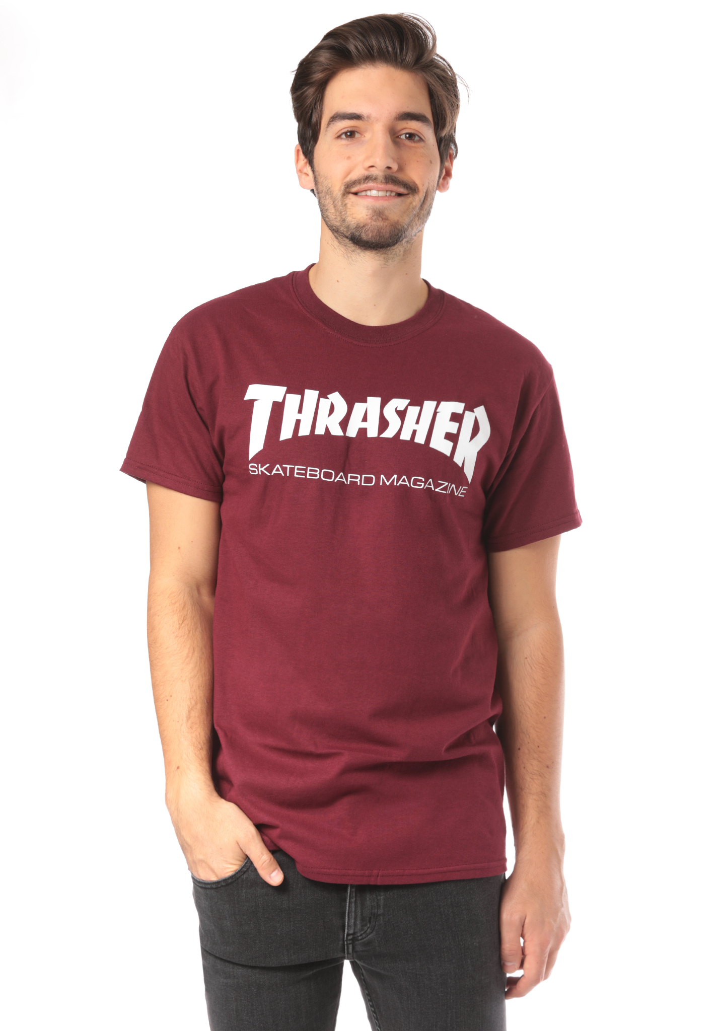 Thrasher Skate-Mag T-Shirt maroon L
