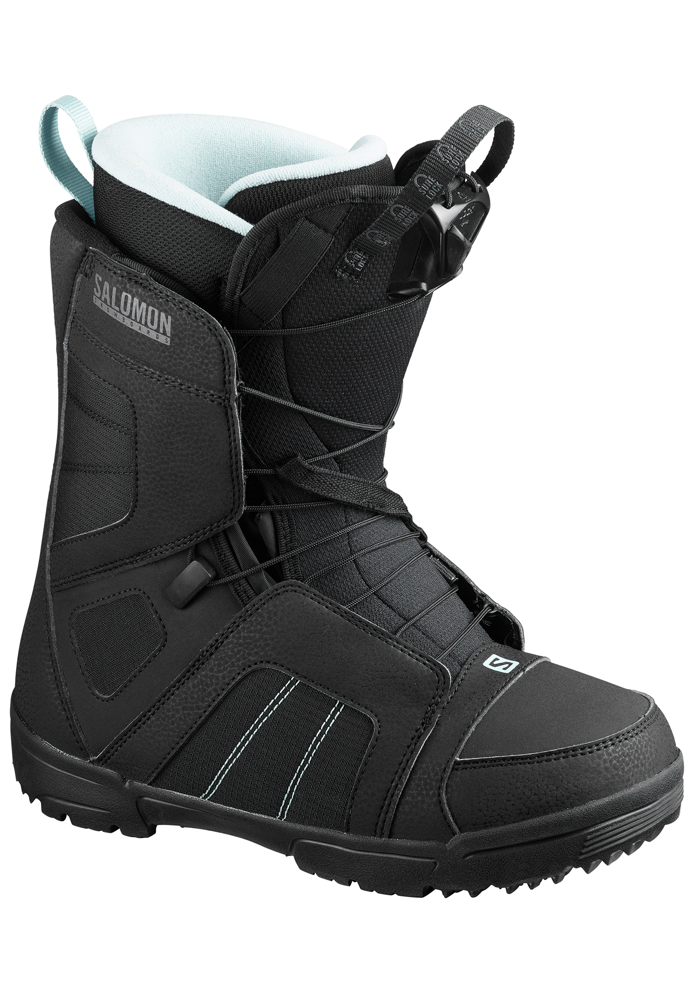Salomon Scarlet All Mountain Snowboard Boots schwarz/schwarz/sterlingblau 38,5