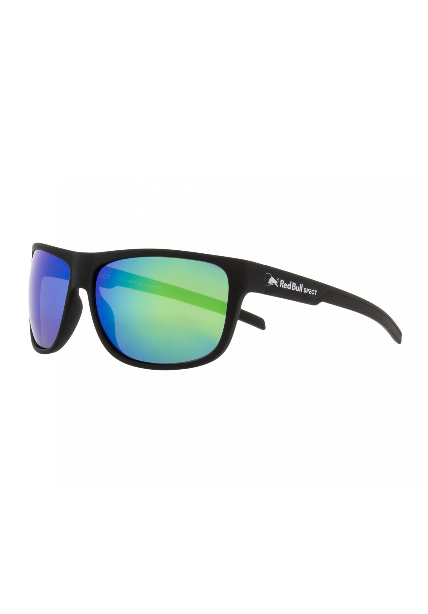 Red Bull SPECT Eyewear Loom Sonnenbrillen schwarz/rauch mit grünem spiegel pol One Size