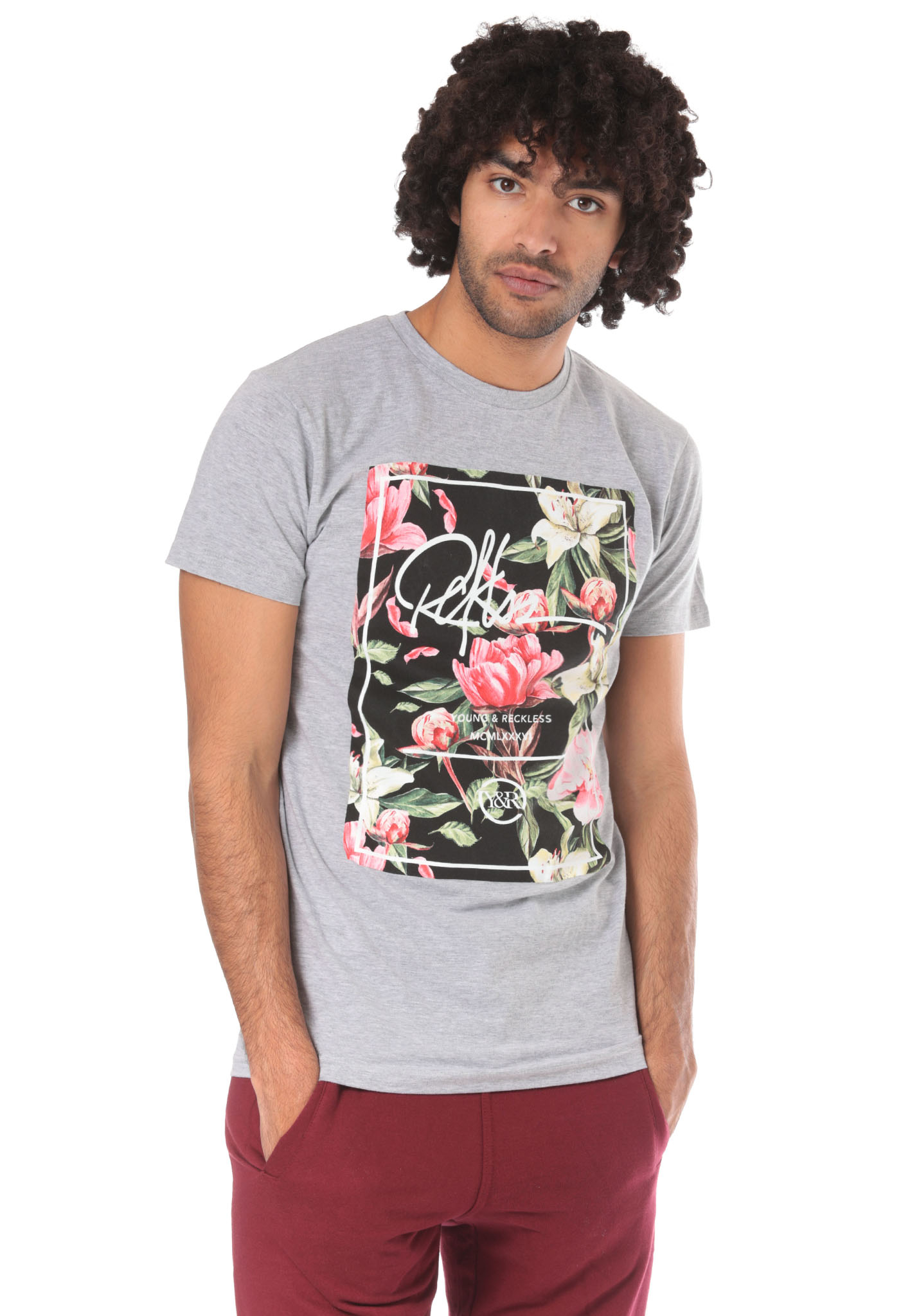 Young and Reckless Mayflower T-Shirt beton L