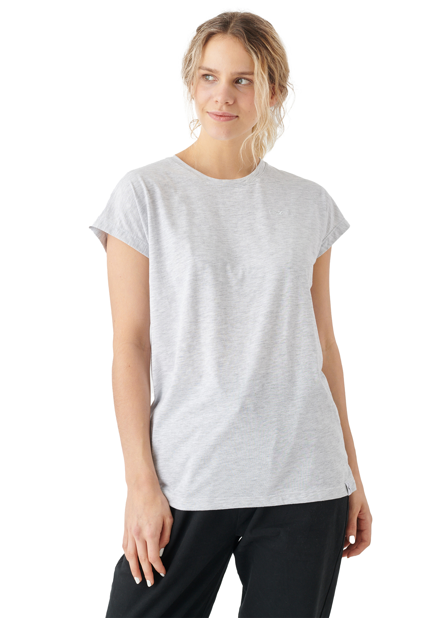 Cleptomanicx Gilli T-Shirt light heather grey M