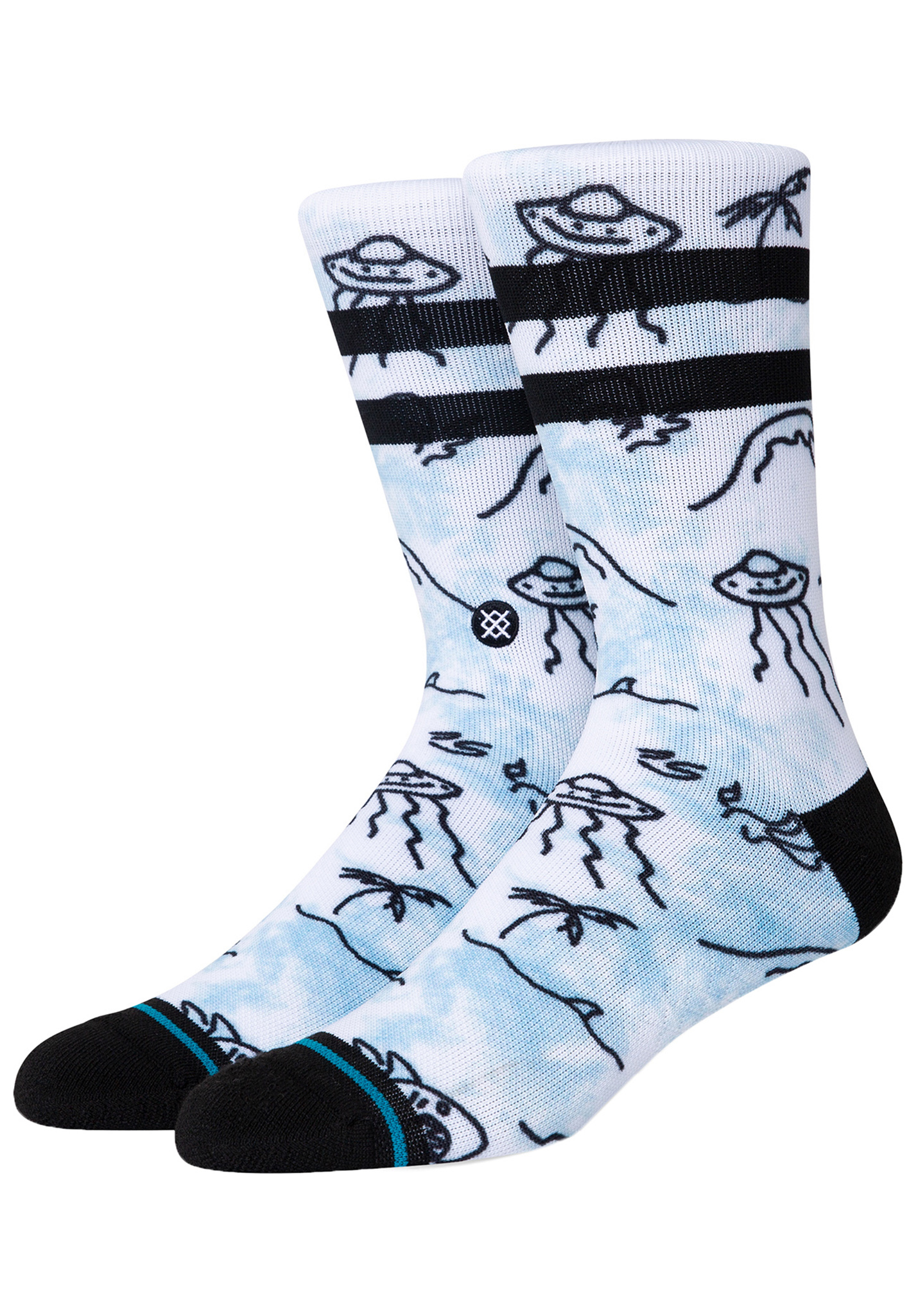 Stance Wiping Out Lange Socken weiß M