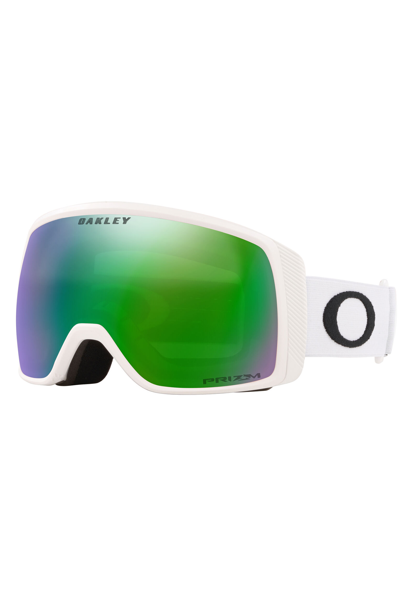 Oakley Flight Tracker S Snowboardbrillen mattes weiß/prizm snow jade iridium One Size