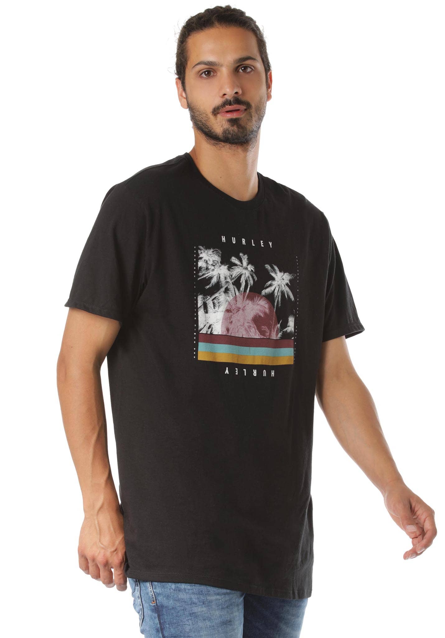 Hurley Palm Retro T-Shirt black L