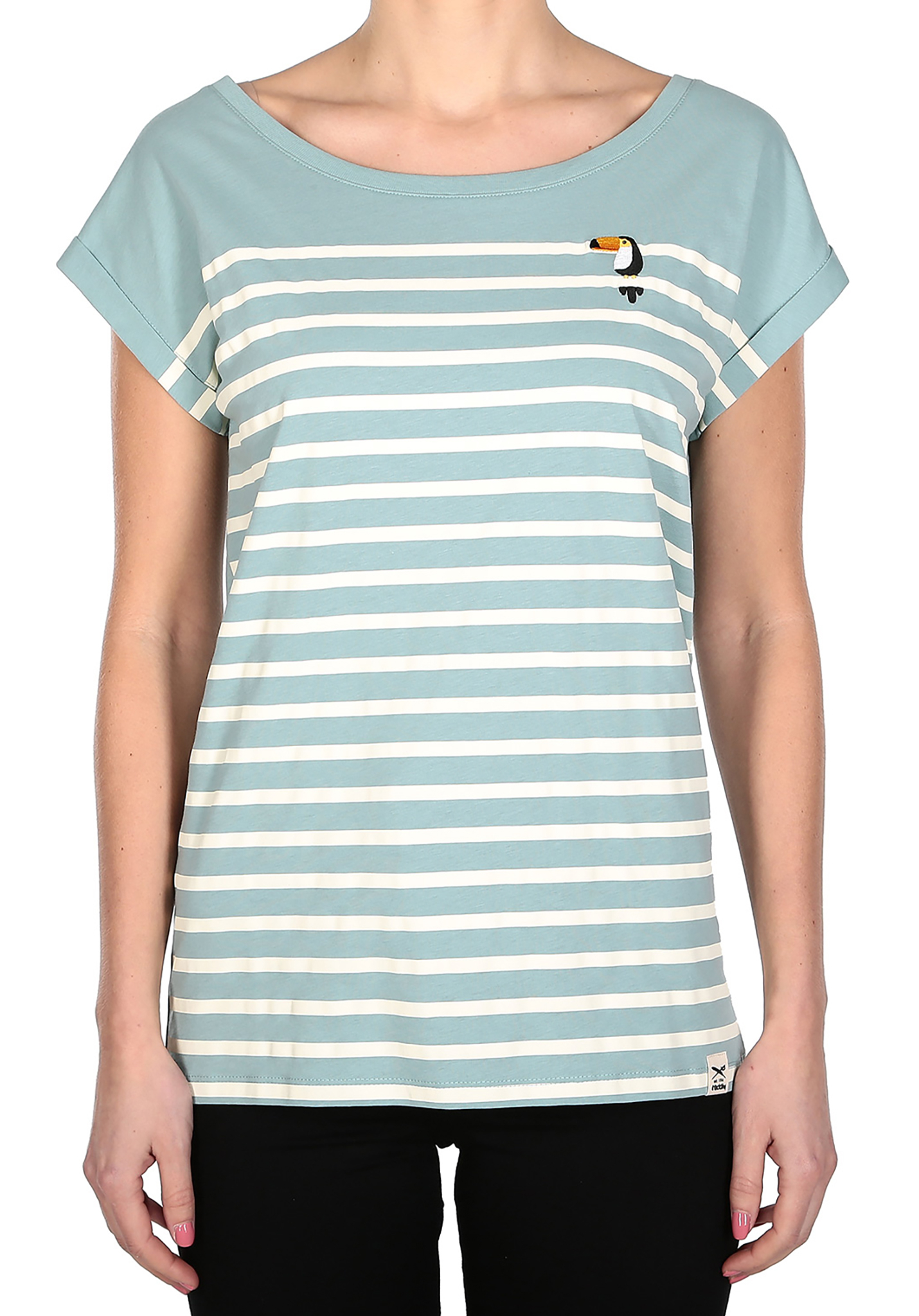 Iriedaily Tucan Stripe T-Shirt beryl XS