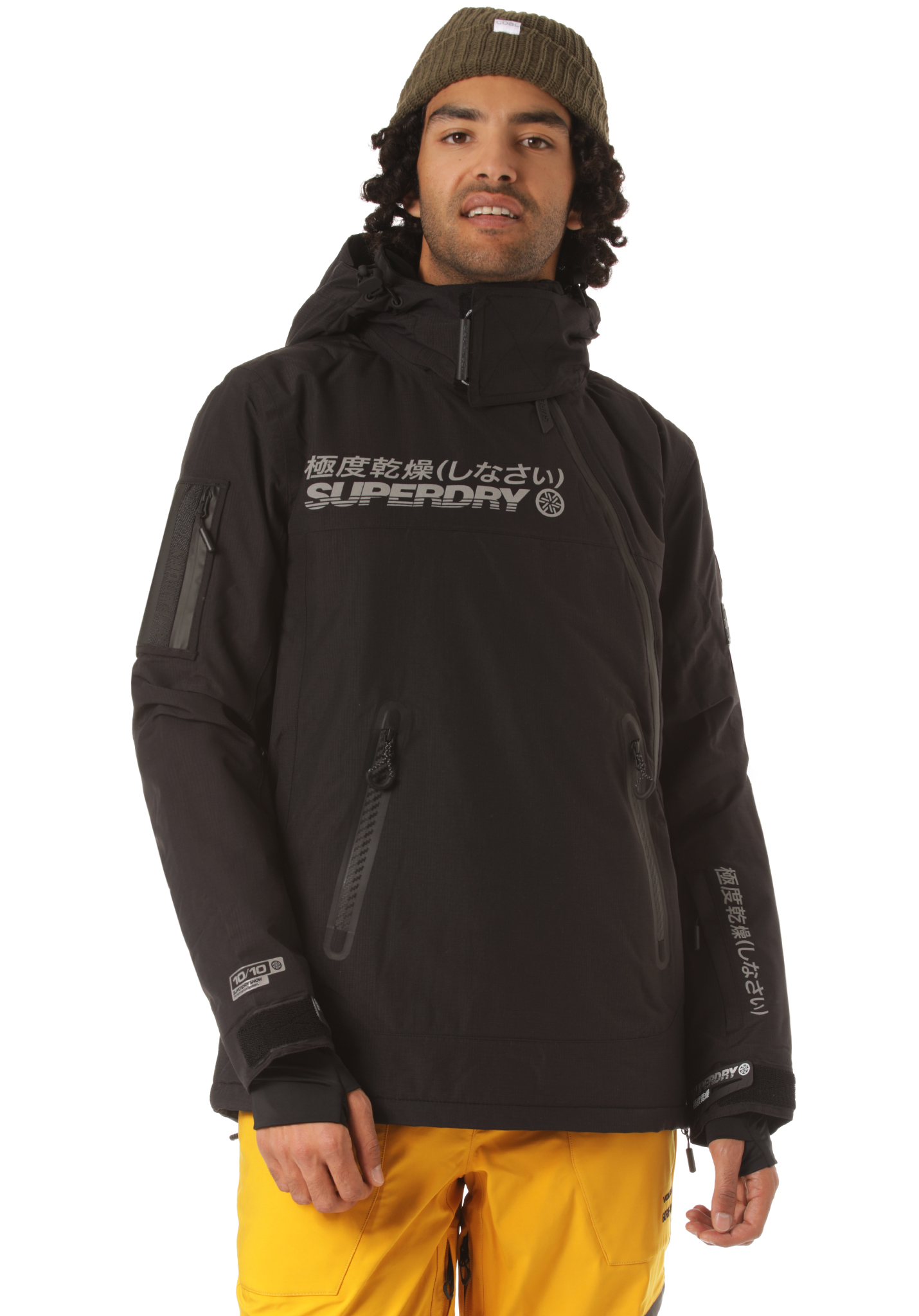 Superdry Snow Rescue Overhead Snowboardjacke onyx black XXL