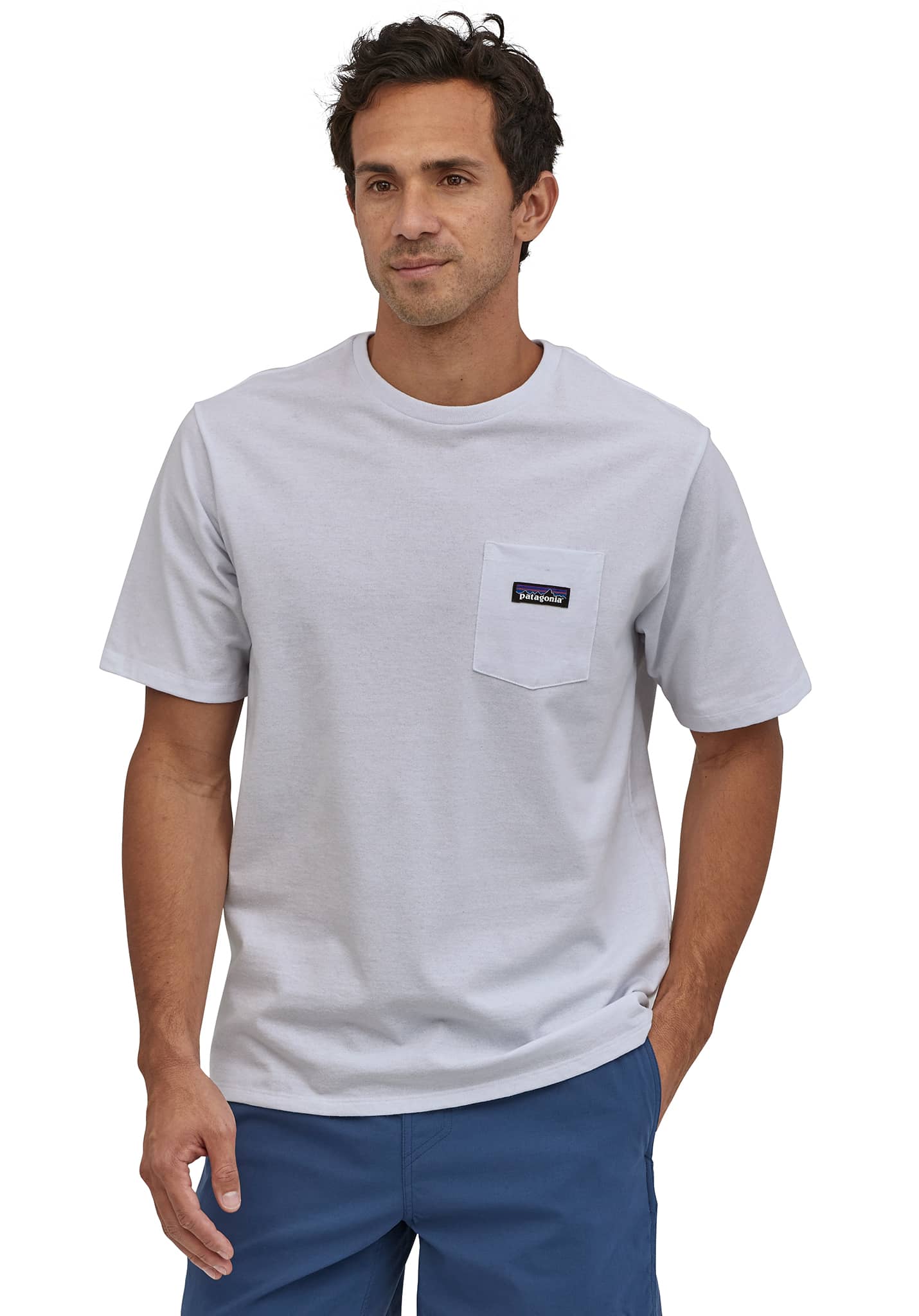 Patagonia P-6 Label Pocket Responsibili T-Shirt white XXL