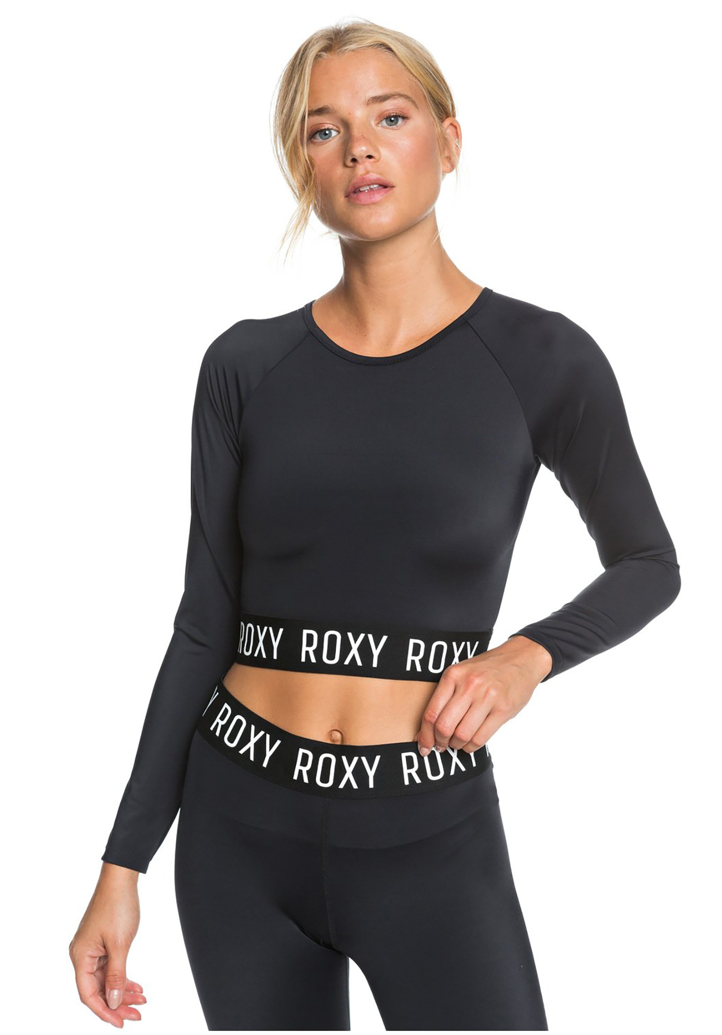 Roxy Fitness Cropped Up 50 L/S Longsleeve anthracite XL