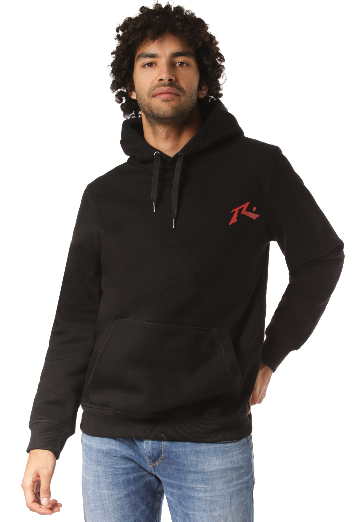 Rusty Competition Hoodie schwarz rot L