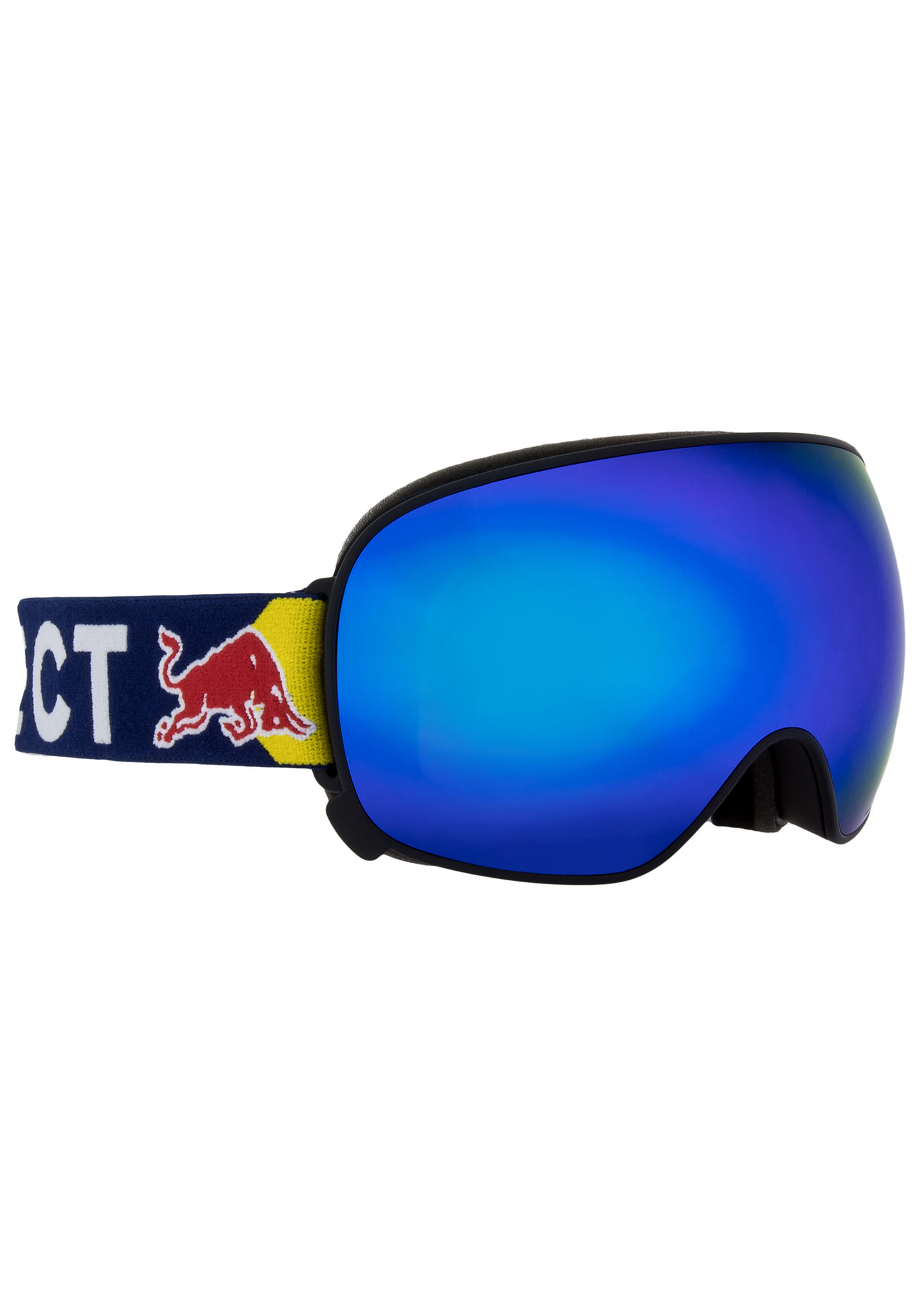Red Bull SPECT Eyewear Magnetron Snowboardbrillen schwarz/blauer schnee - rauch mit blauem spiegel kat. s One Size