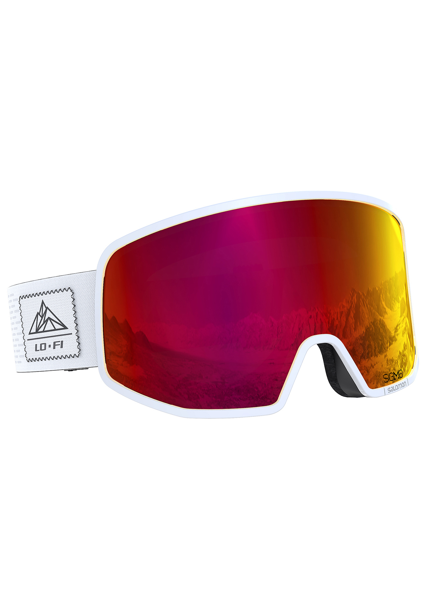 Salomon Lo Fi Sigma Snowboardbrillen rosa/gelb One Size