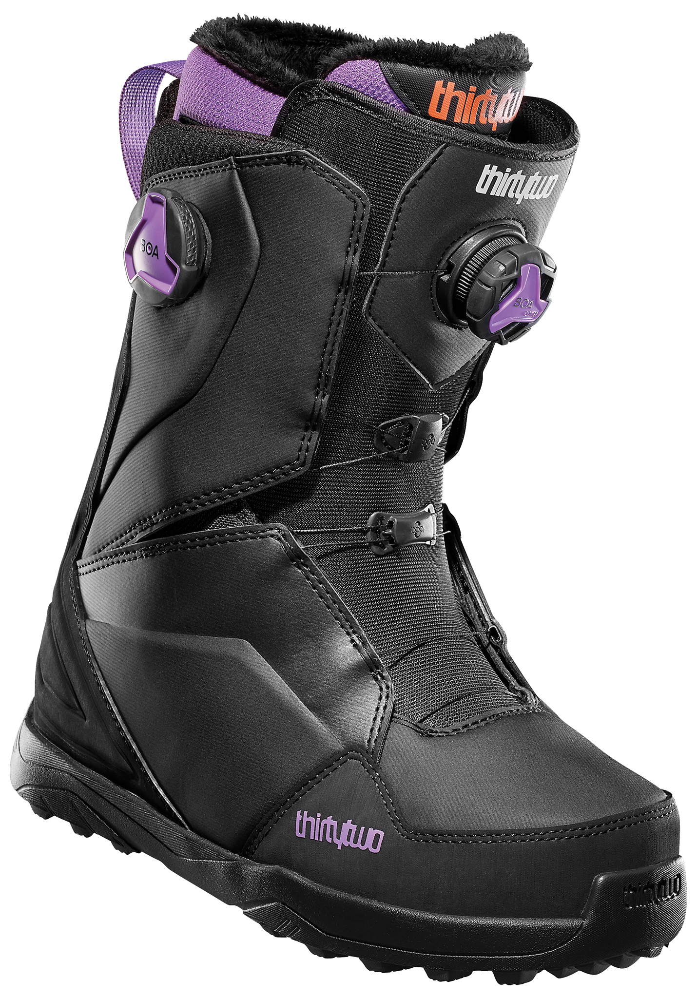 Thirtytwo Lashed Double Boa All Mountain Snowboard Boots schwarz/violett 39