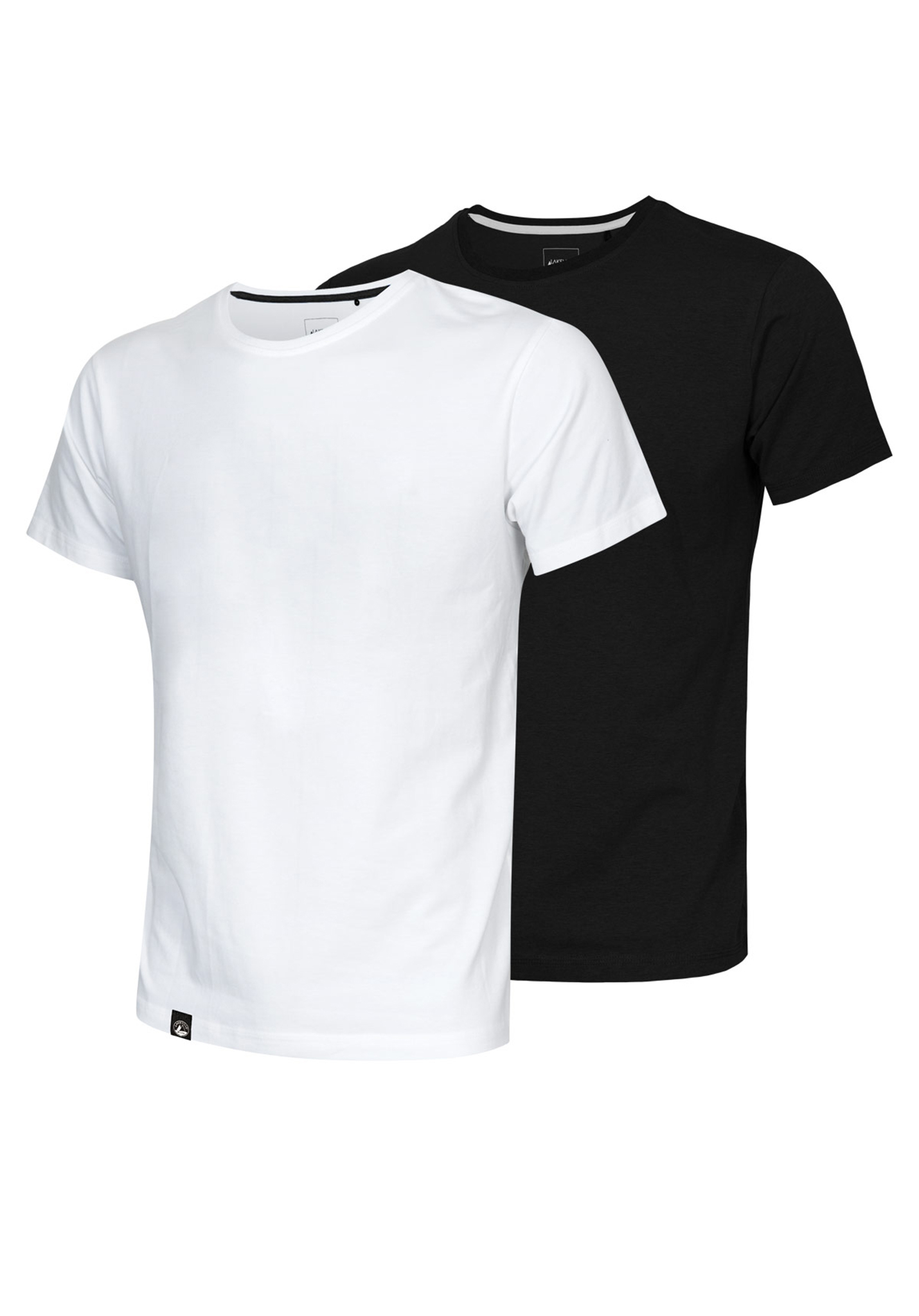 Lakeville Mountain Round Neck Double Pack Body Fit T-Shirt black + white XXL