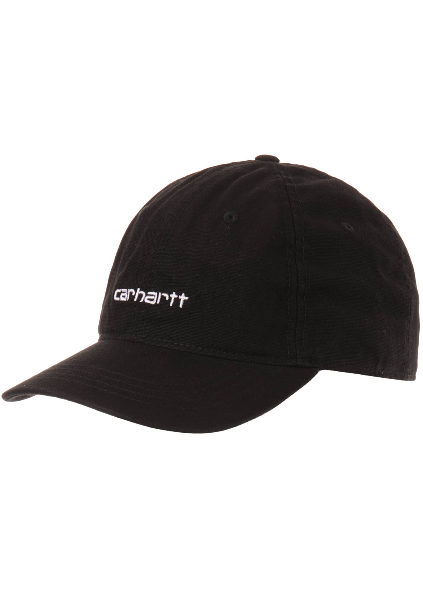 Carhartt WIP Canvas Coach Snapback Cap schwarz / weiß One Size