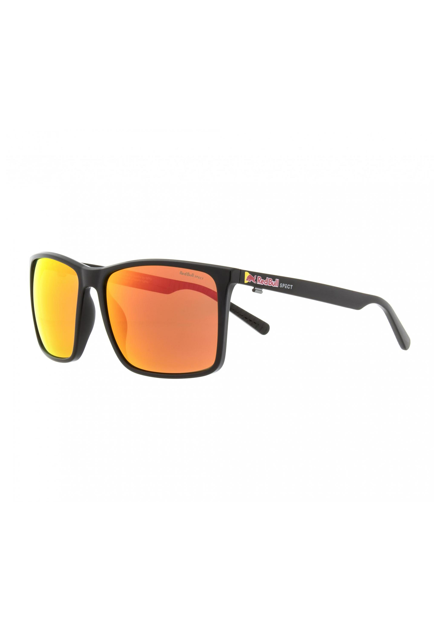 Red Bull SPECT Eyewear Bow Sonnenbrillen schwarz/braun mit rotem spiegel pol One Size