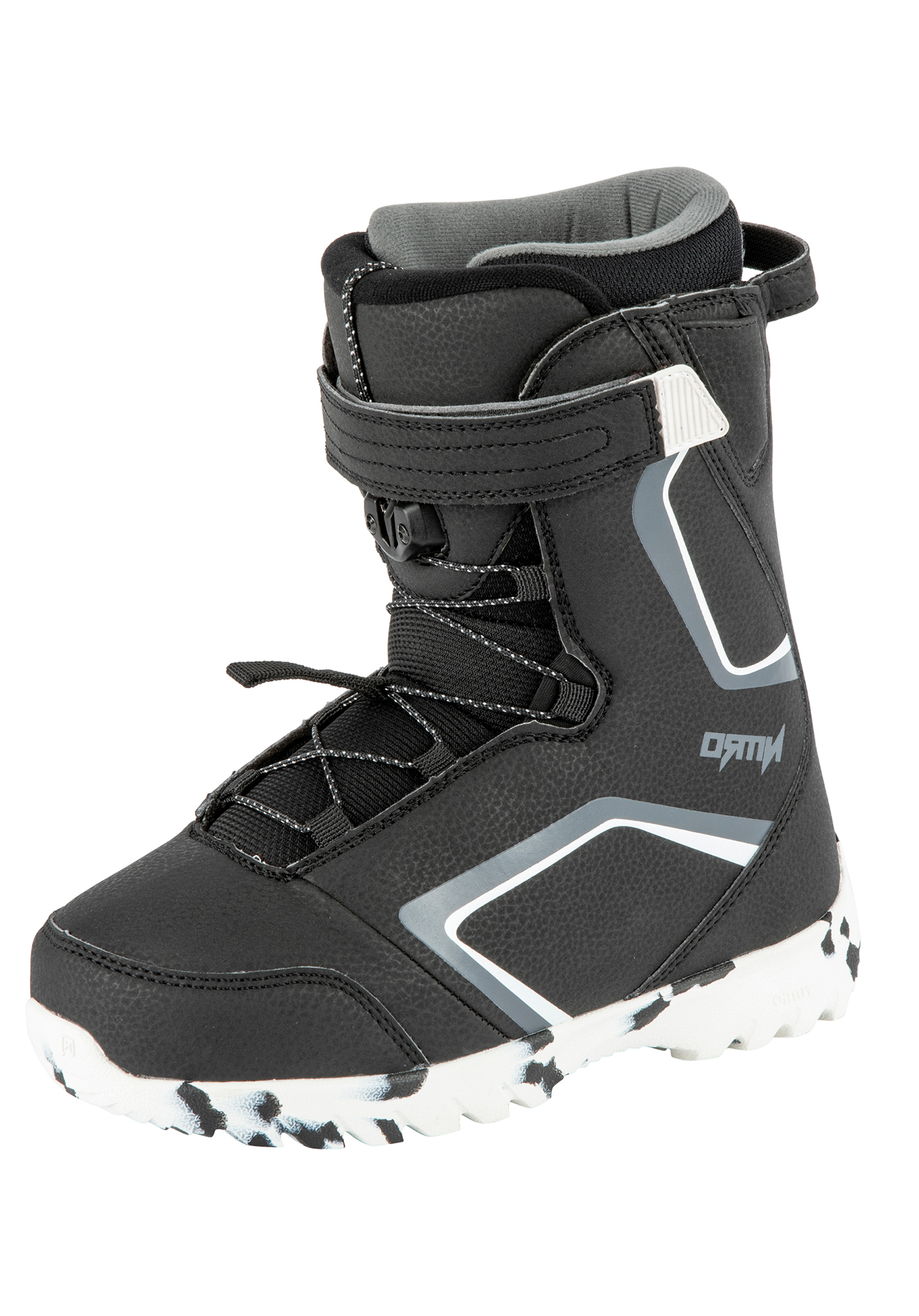 Nitro Droid QLS All Mountain Snowboard Boots schwarz-weiß-charcoal 34 2/3