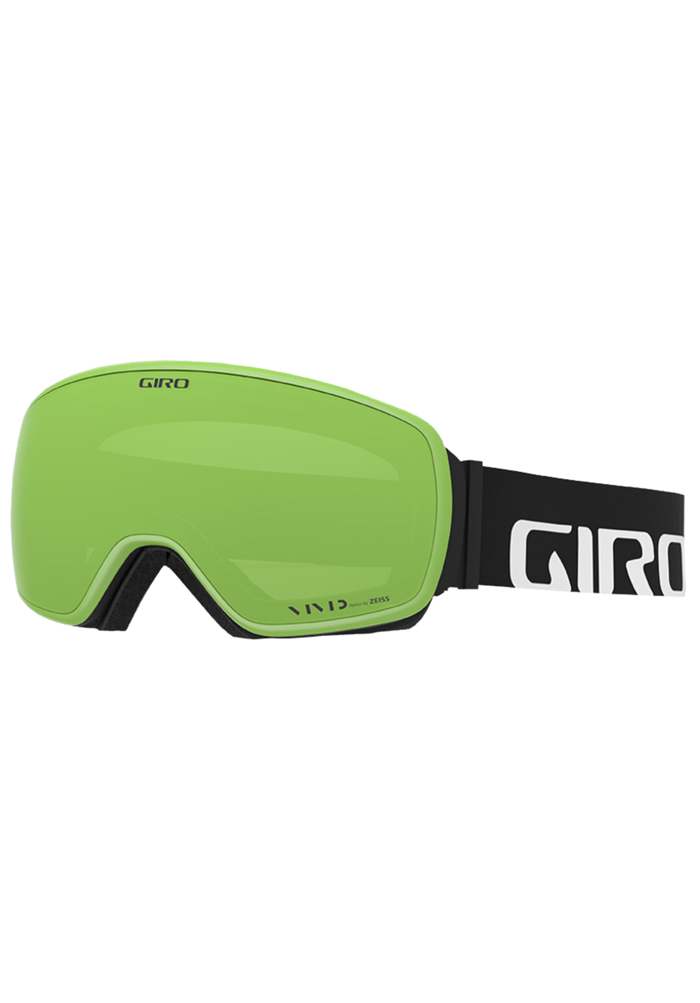 Giro Agent Snowboardbrillen black wordmark vivid emerald One Size