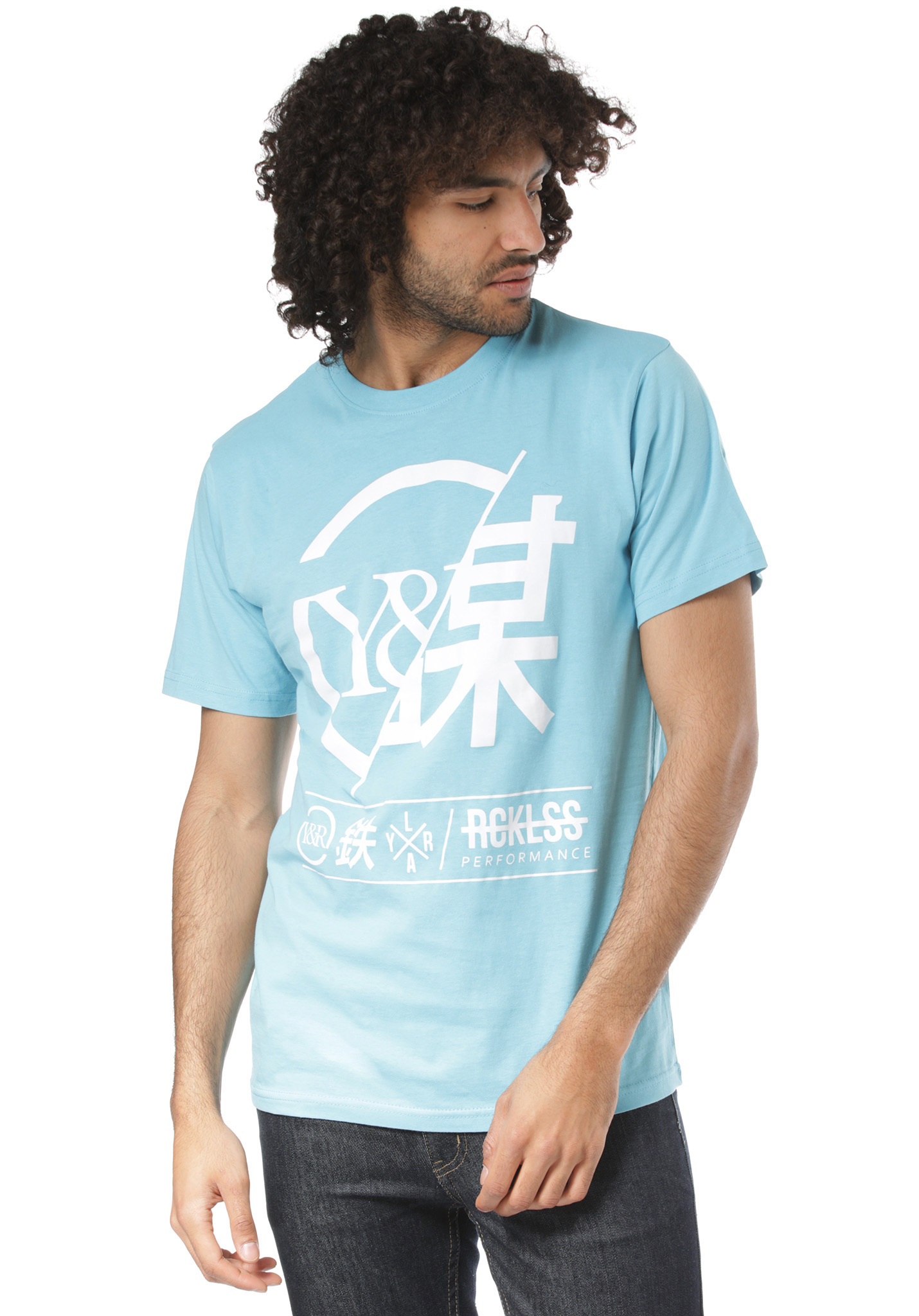 Young and Reckless Foreign Exchange T-Shirt light blue S