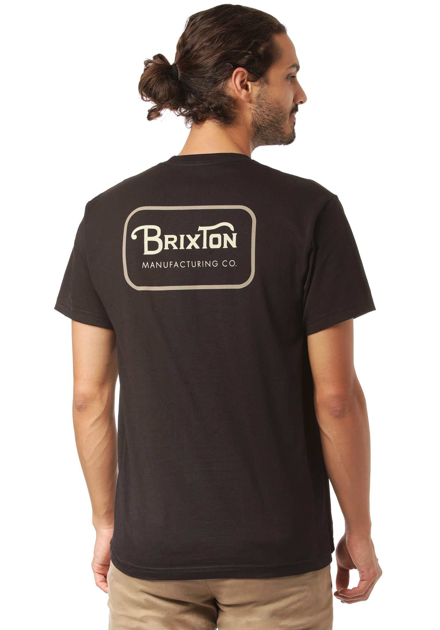 Brixton Grade T-Shirt schwarz/khaki M