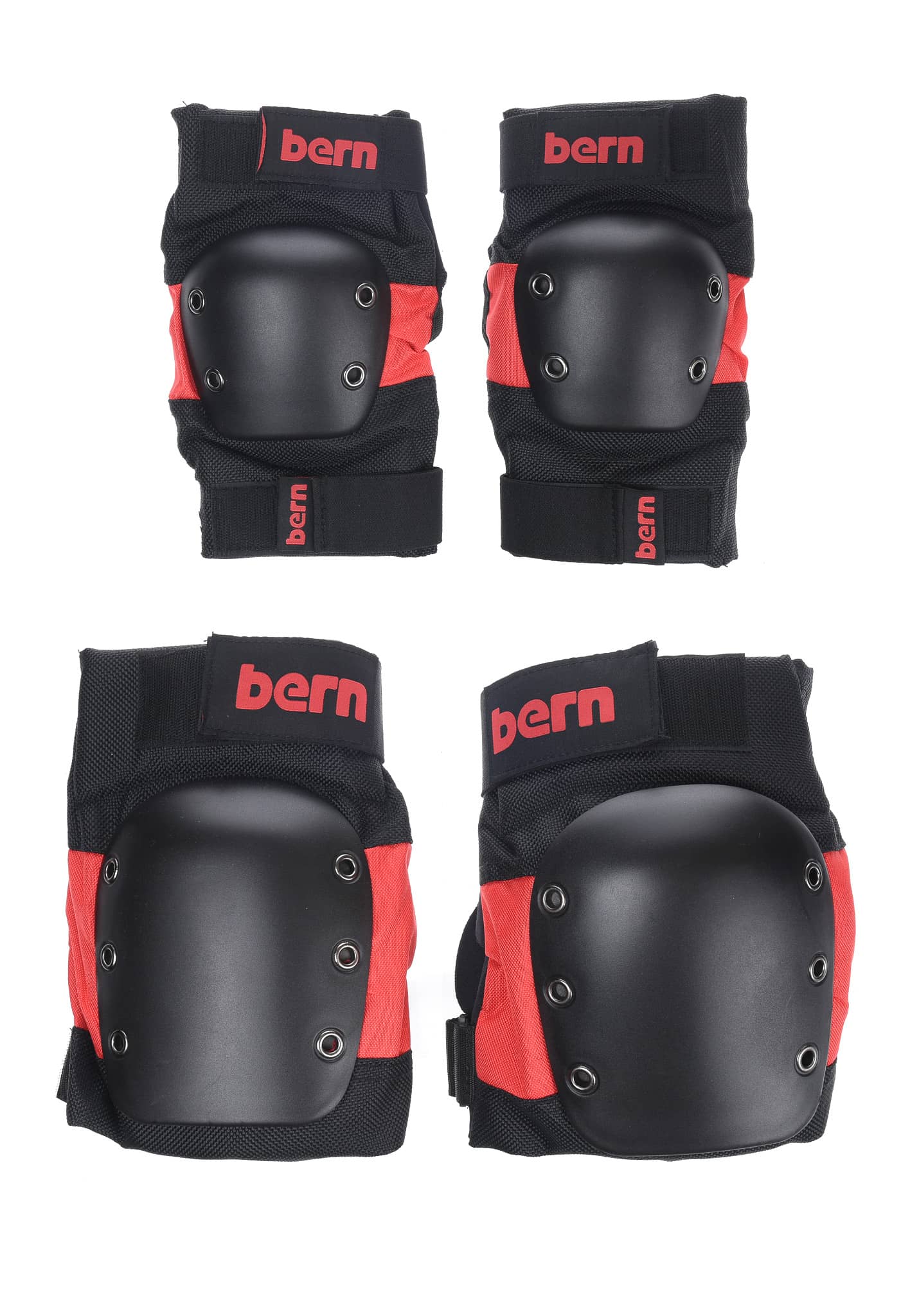 Bern Pad Set Skate Protektoren rot/schwarz L/XL
