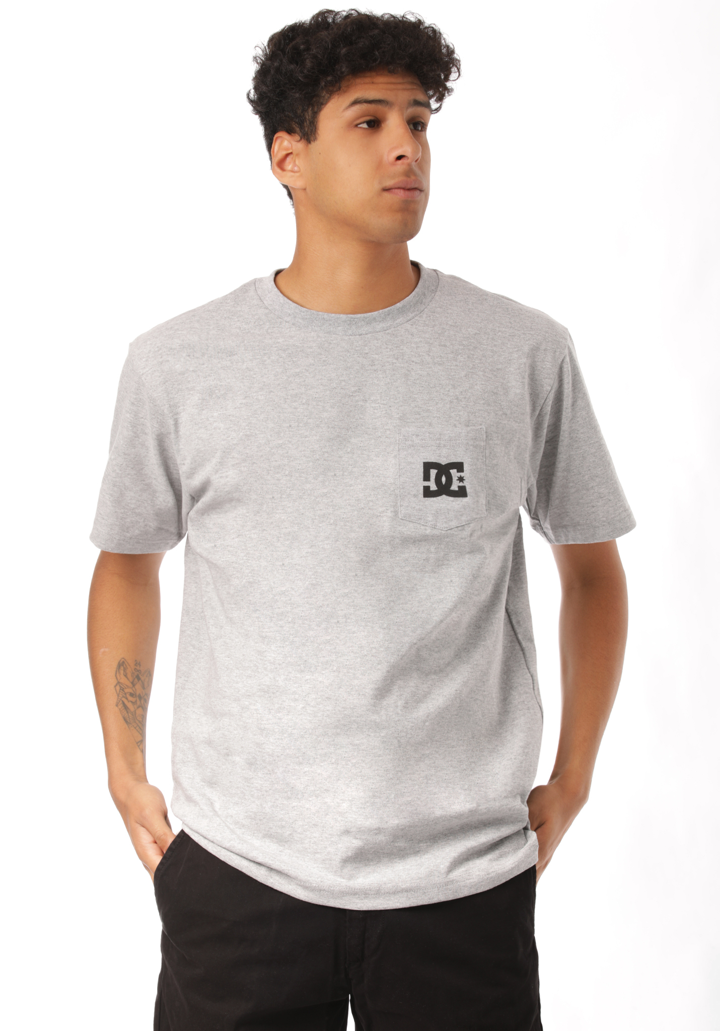 DC Star Pocket HSS T-Shirt heather grey M